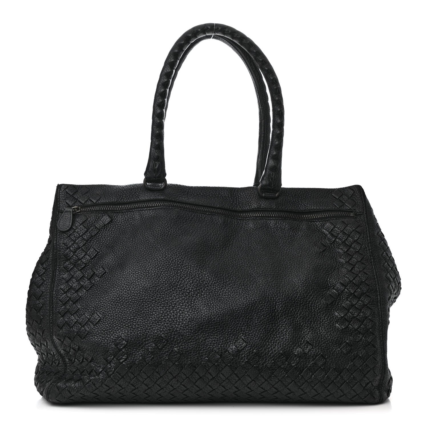 Nappa Intrecciato Tote Black