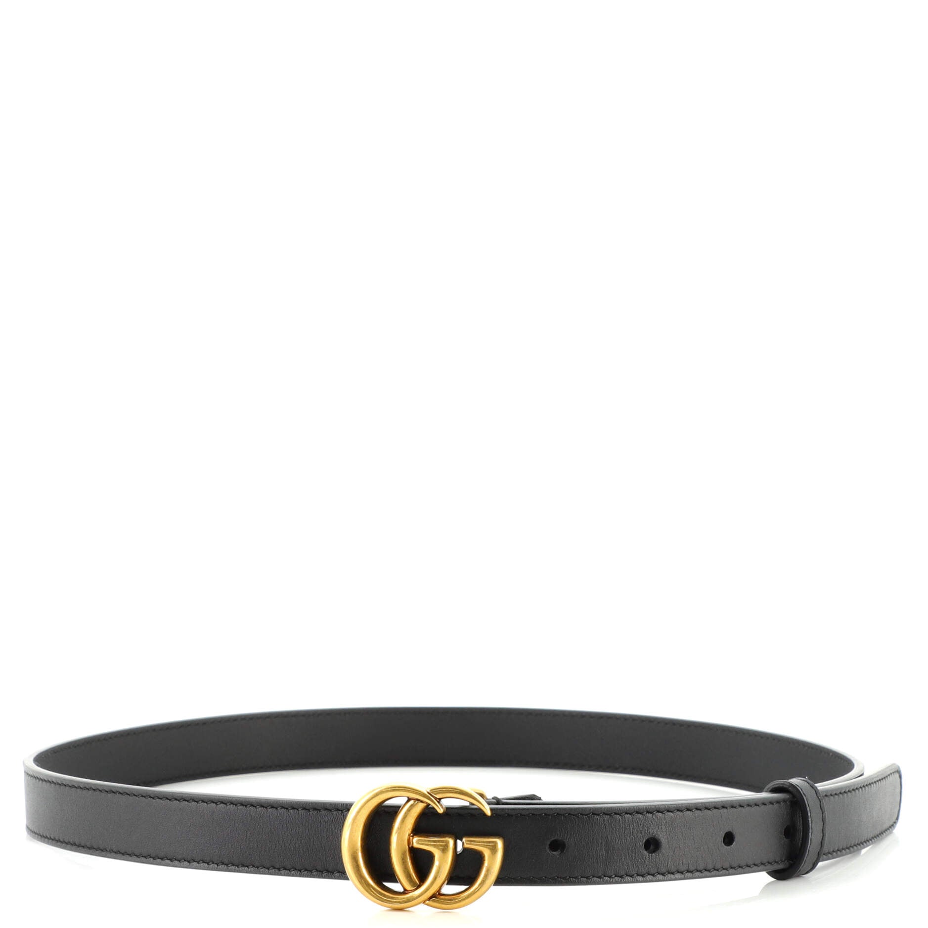 GG Marmont Belt Leather Thin 80