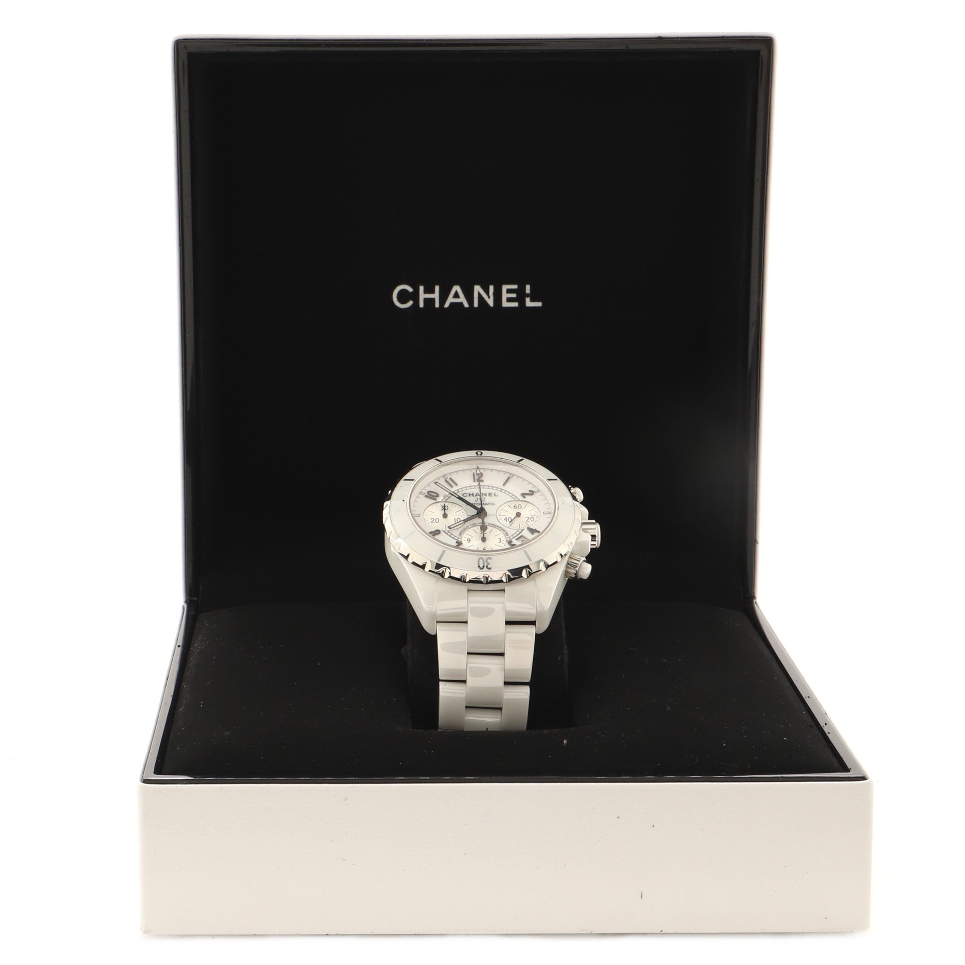 J12 Chronograph Automatic Watch Ceramic and Stainless Steel 41