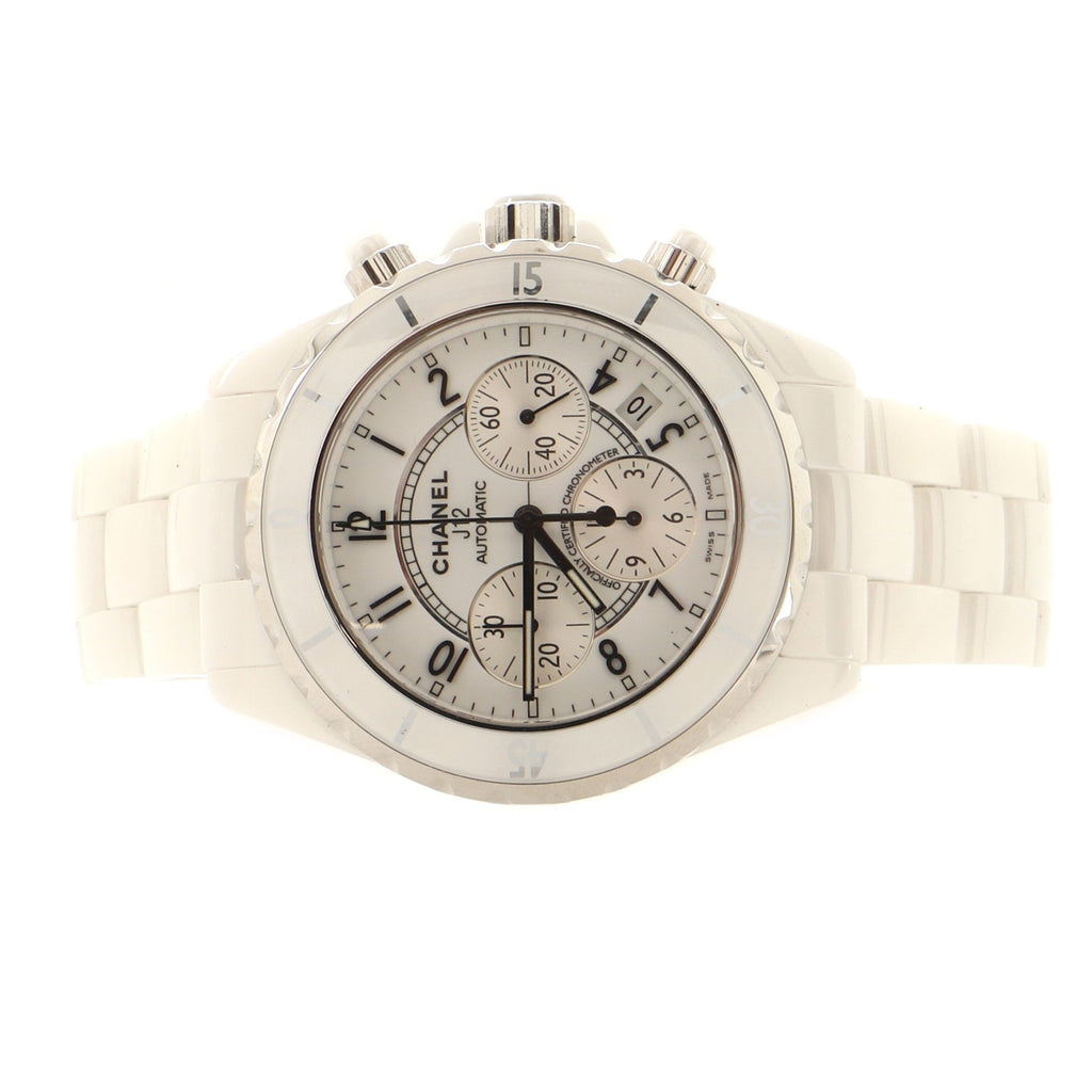 J12 Chronograph Automatic Watch Ceramic and Stainless Steel 41