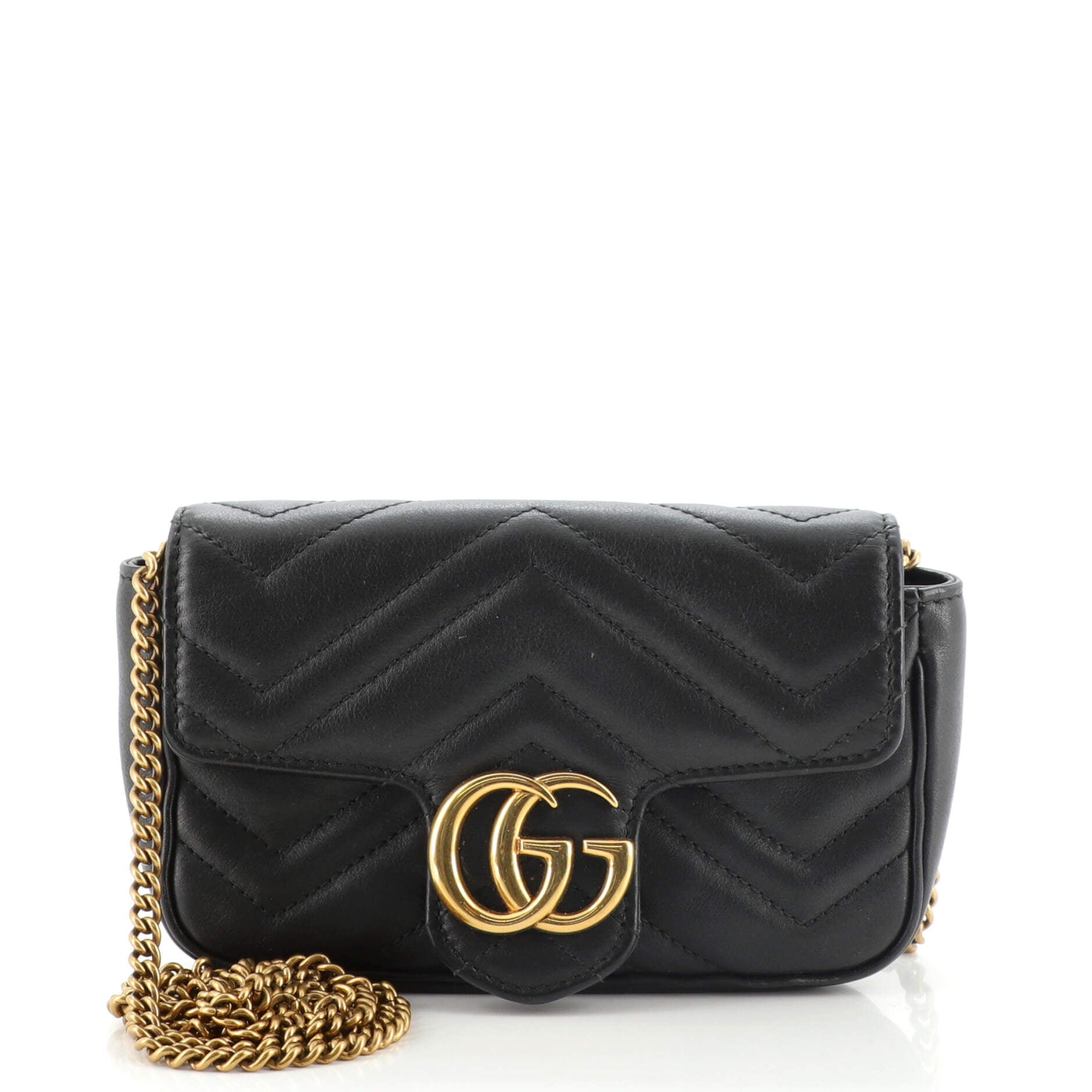 GG Marmont Flap Bag Matelasse Leather Super Mini