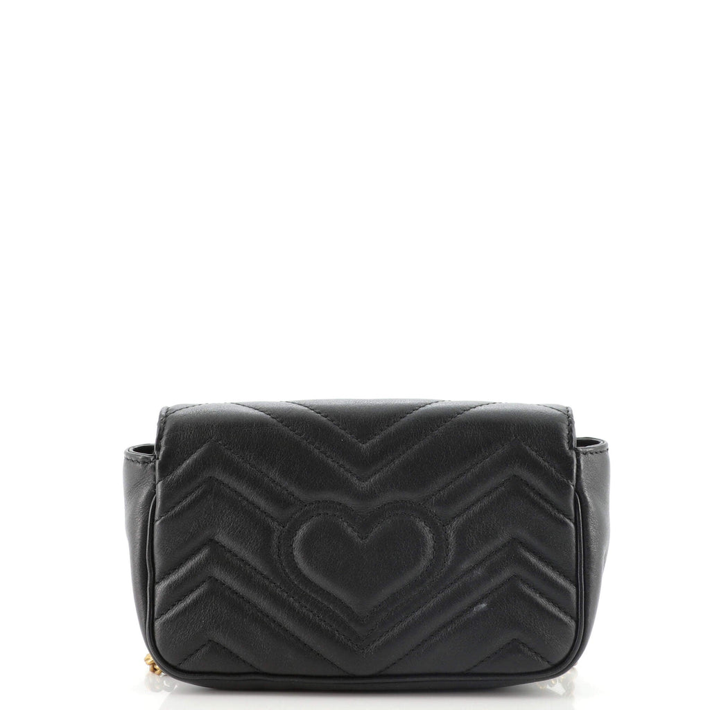 GG Marmont Flap Bag Matelasse Leather Super Mini