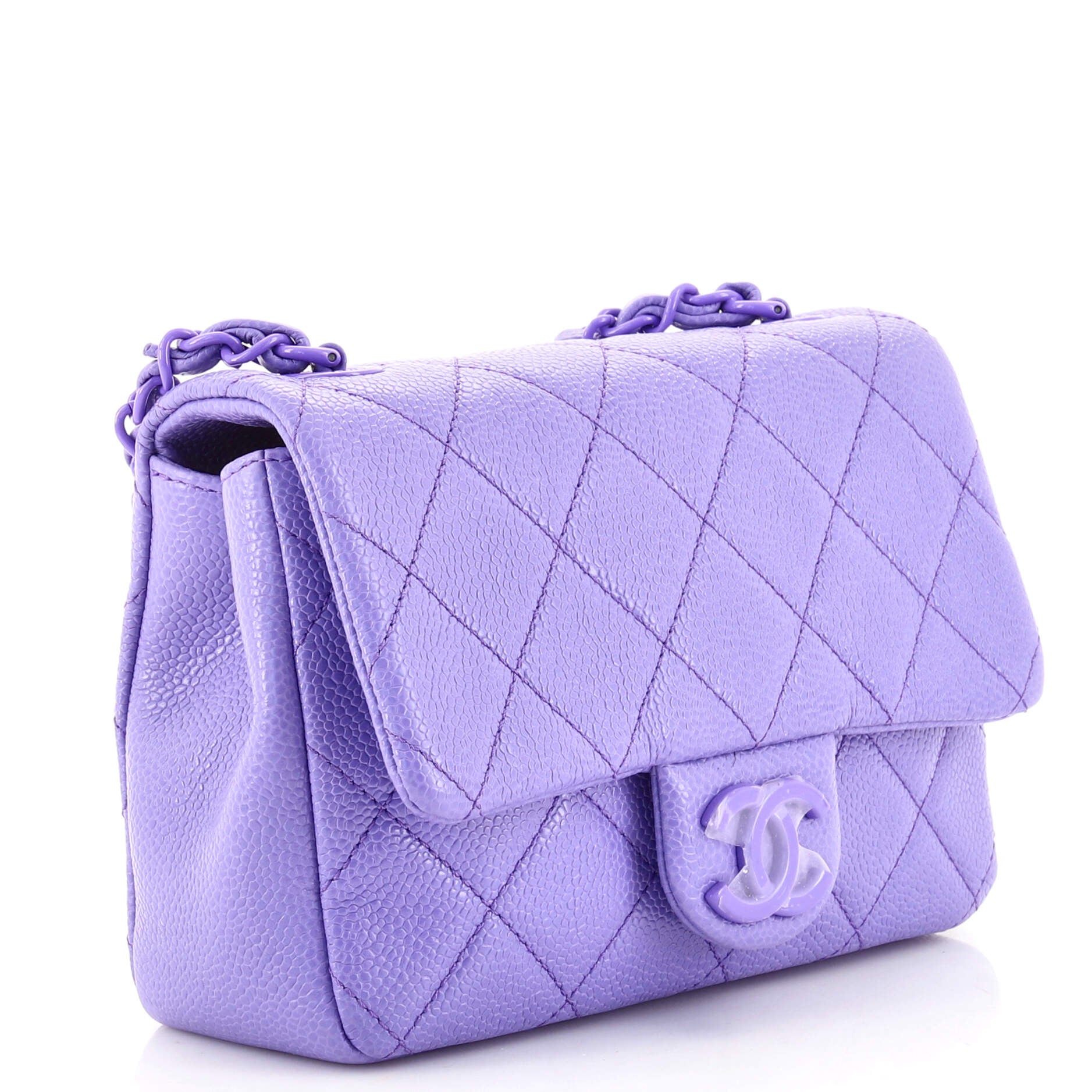 Incognito Square Flap Bag Quilted Caviar Mini