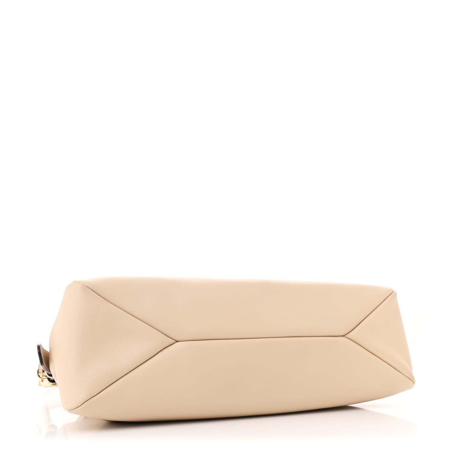 Soft Calfskin Large Aimée Shoulder Bag Travertine