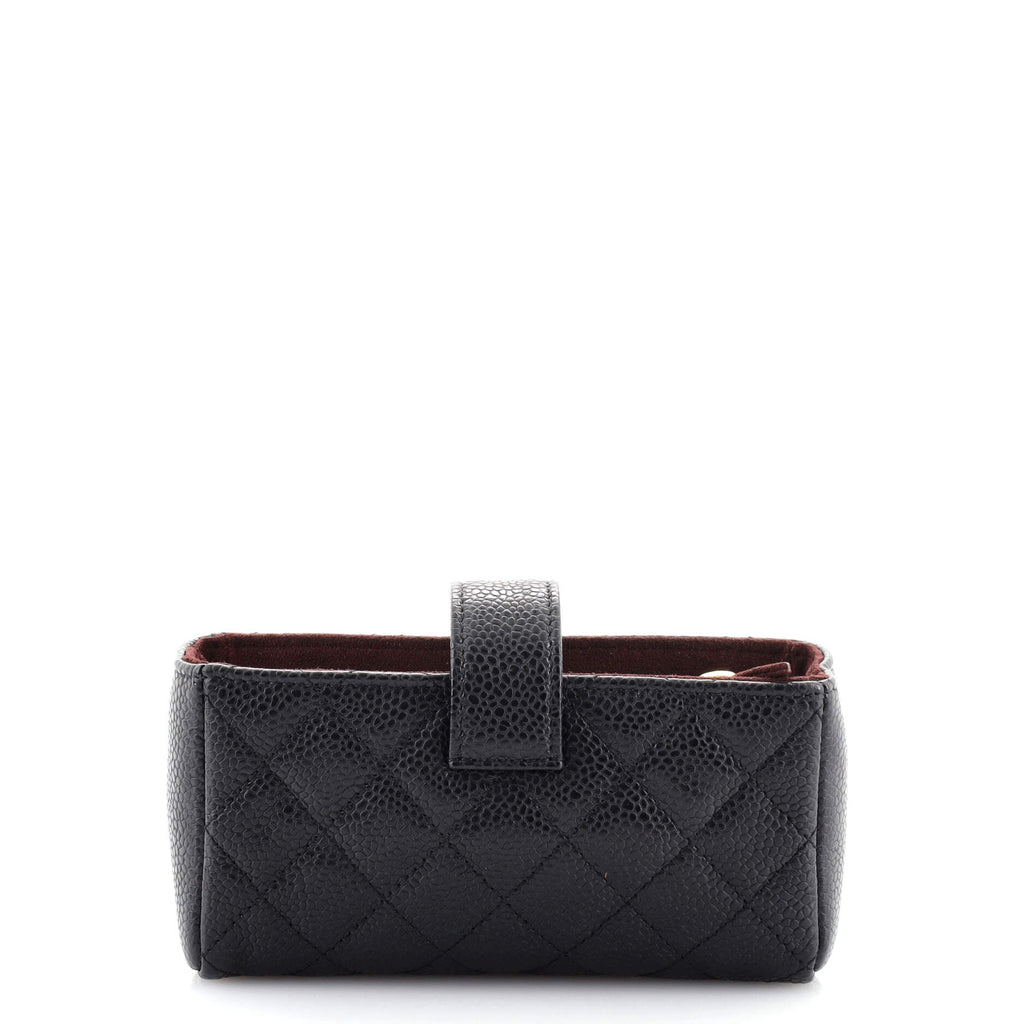 Phone Holder Clutch Quilted Caviar Mini