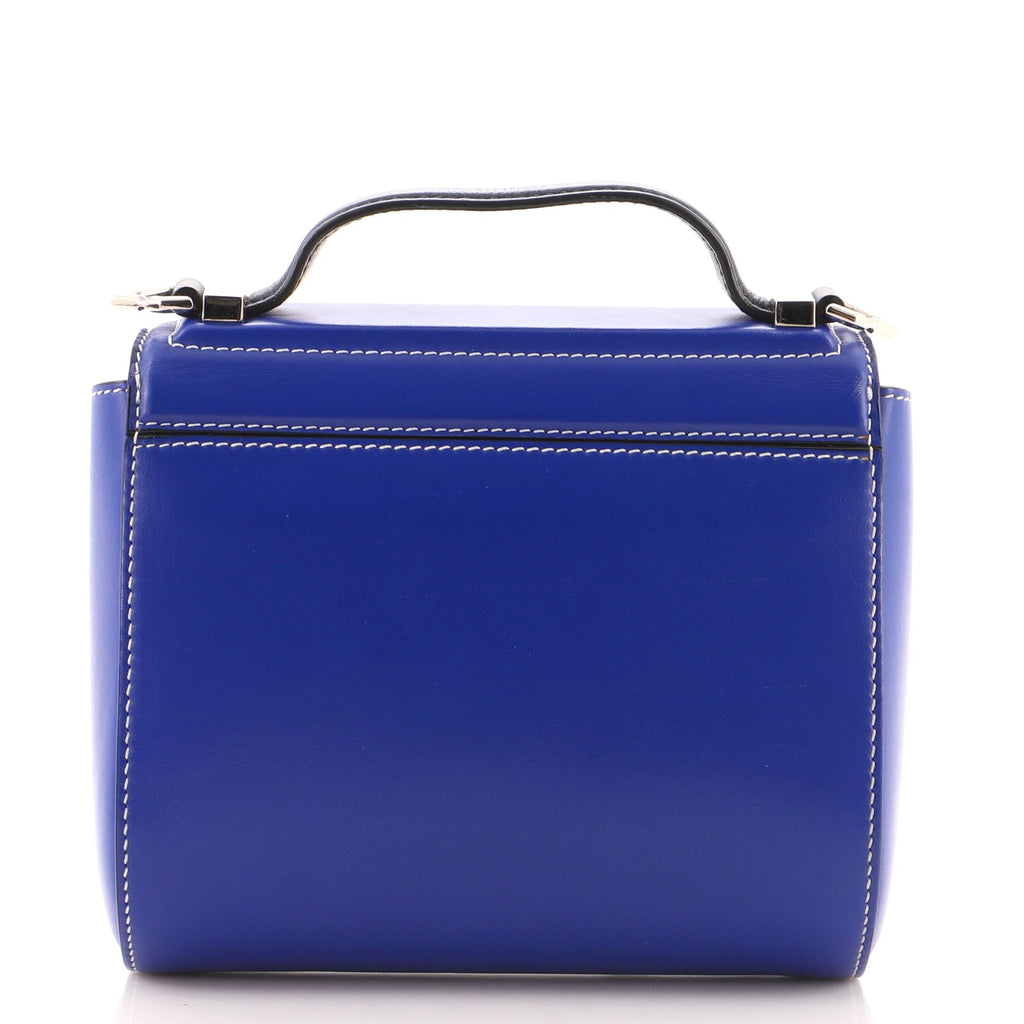Logo Strap Pandora Box Bag Leather Mini