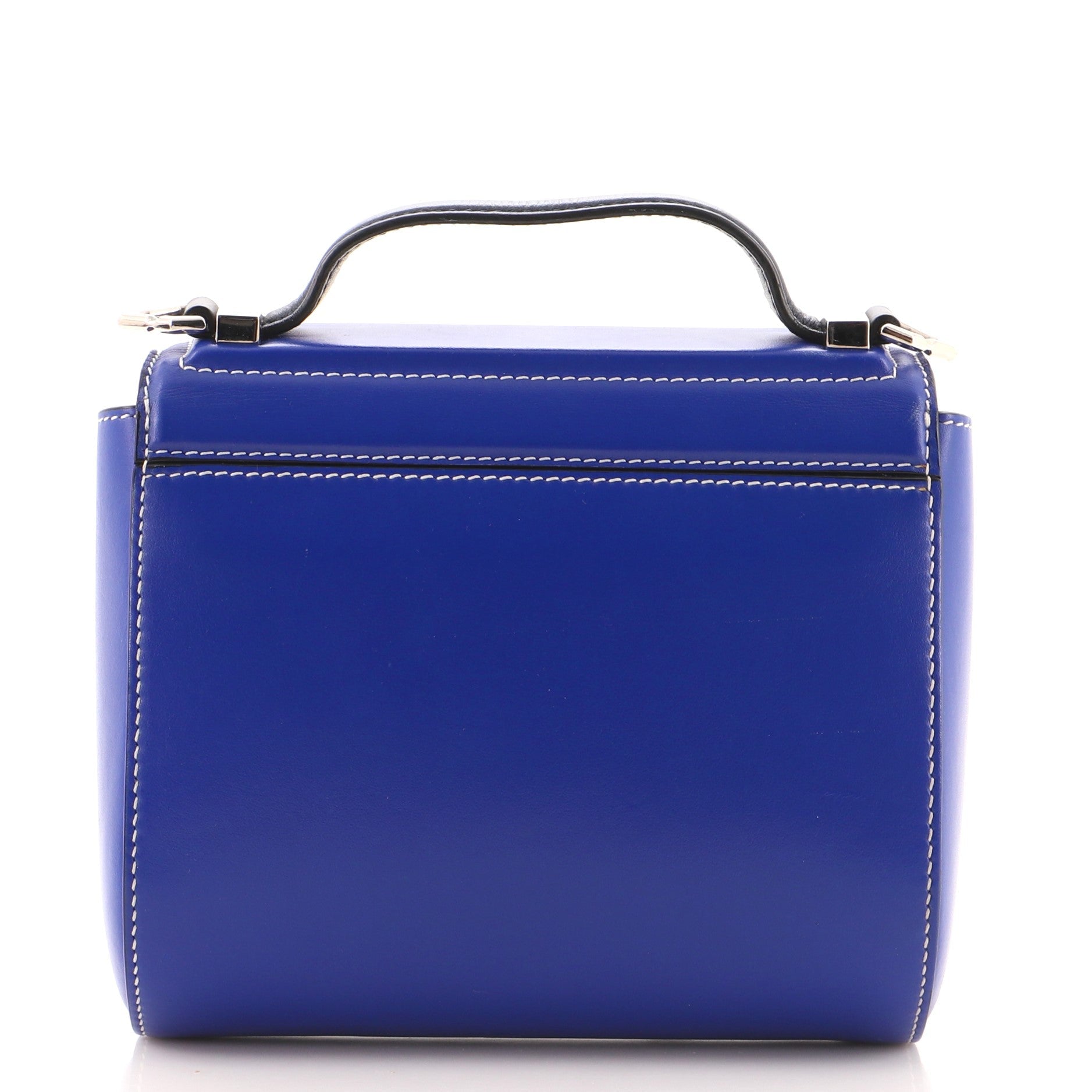 Logo Strap Pandora Box Bag Leather Mini