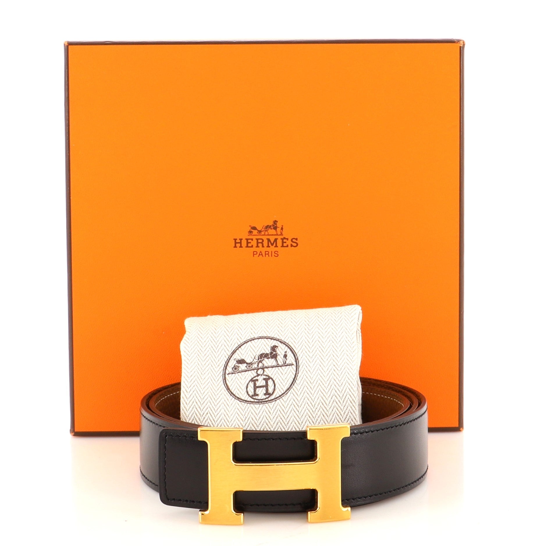 Constance Reversible Belt Leather Medium 85