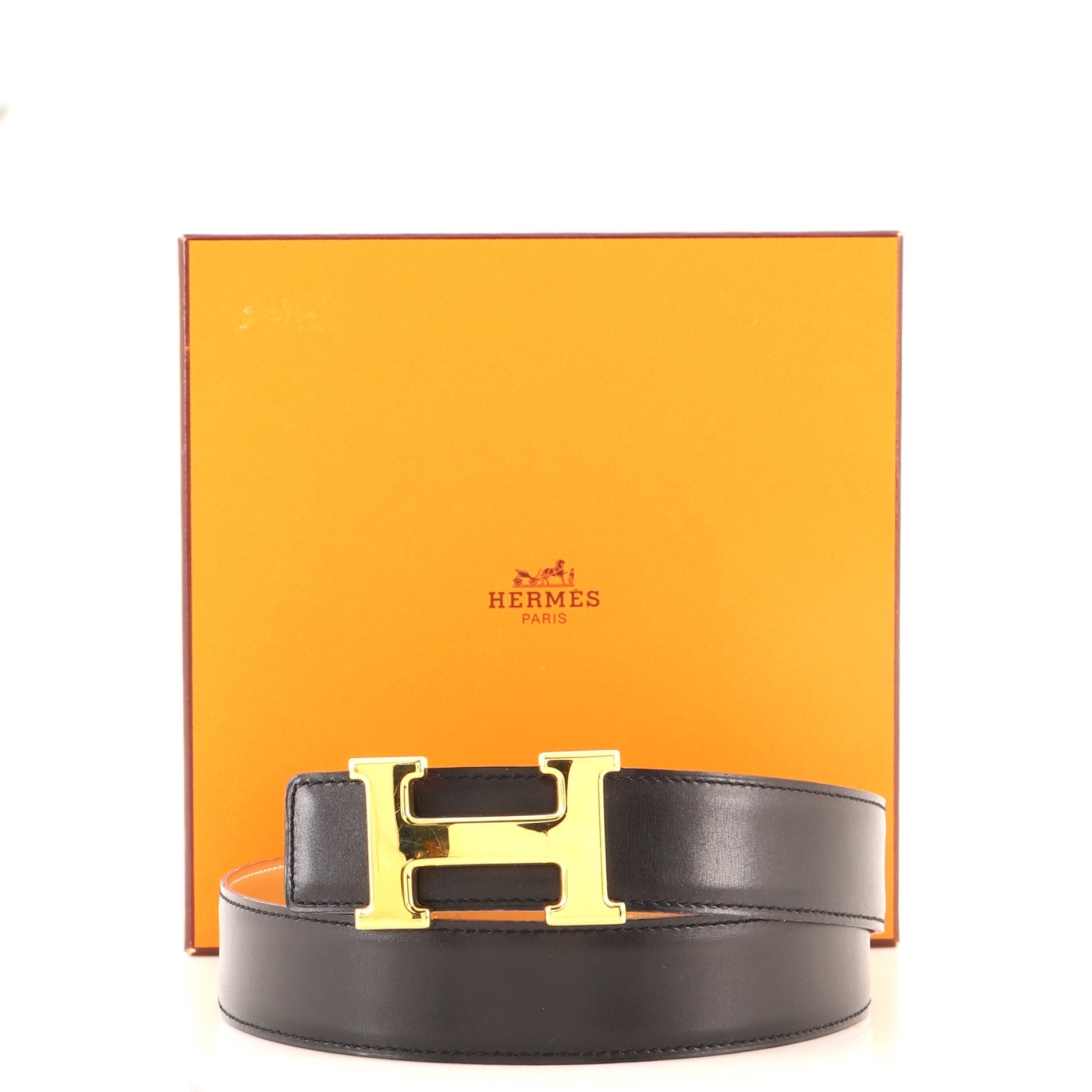 Constance Reversible Belt Leather Medium 70