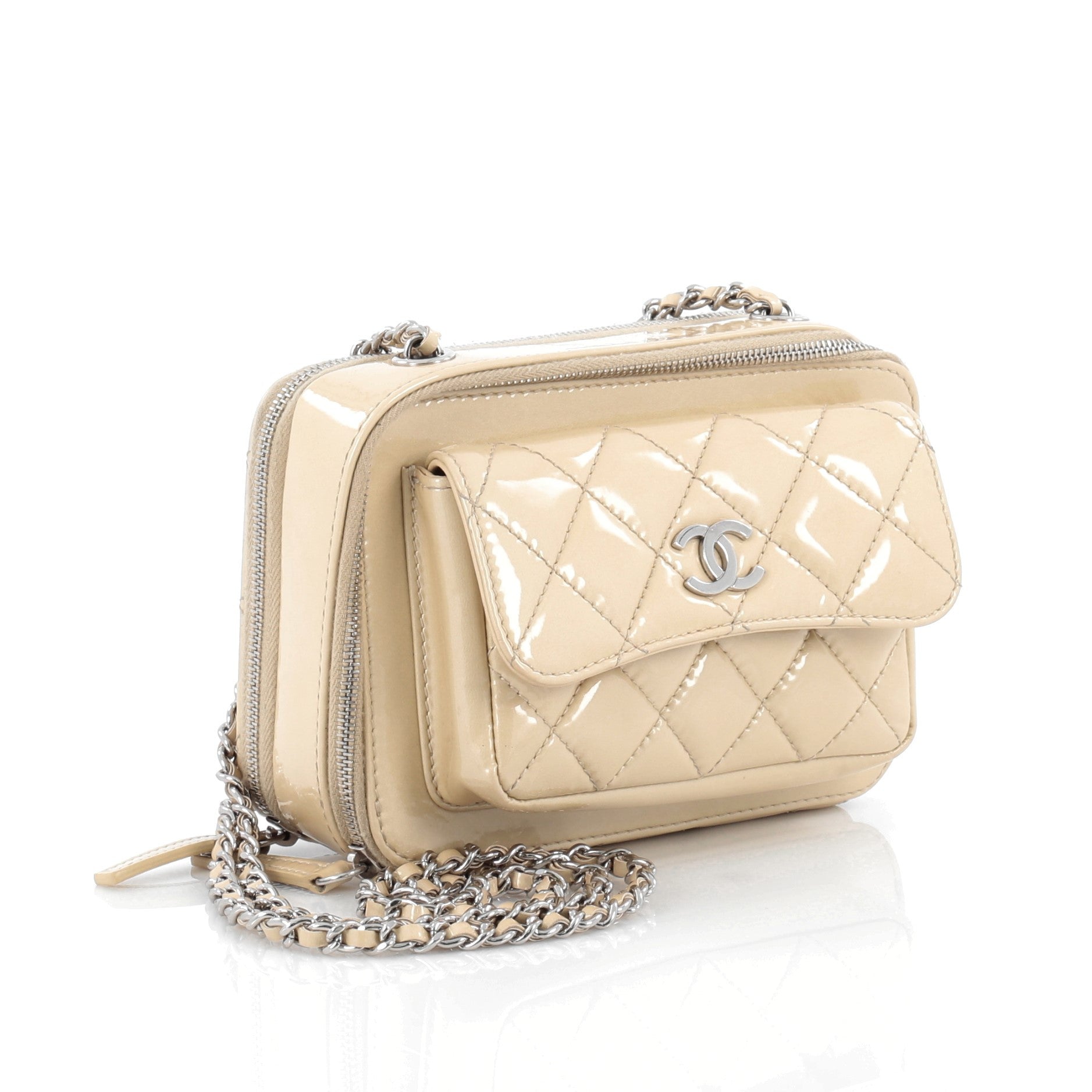 Pocket Box Camera Case Quilted Patent Mini