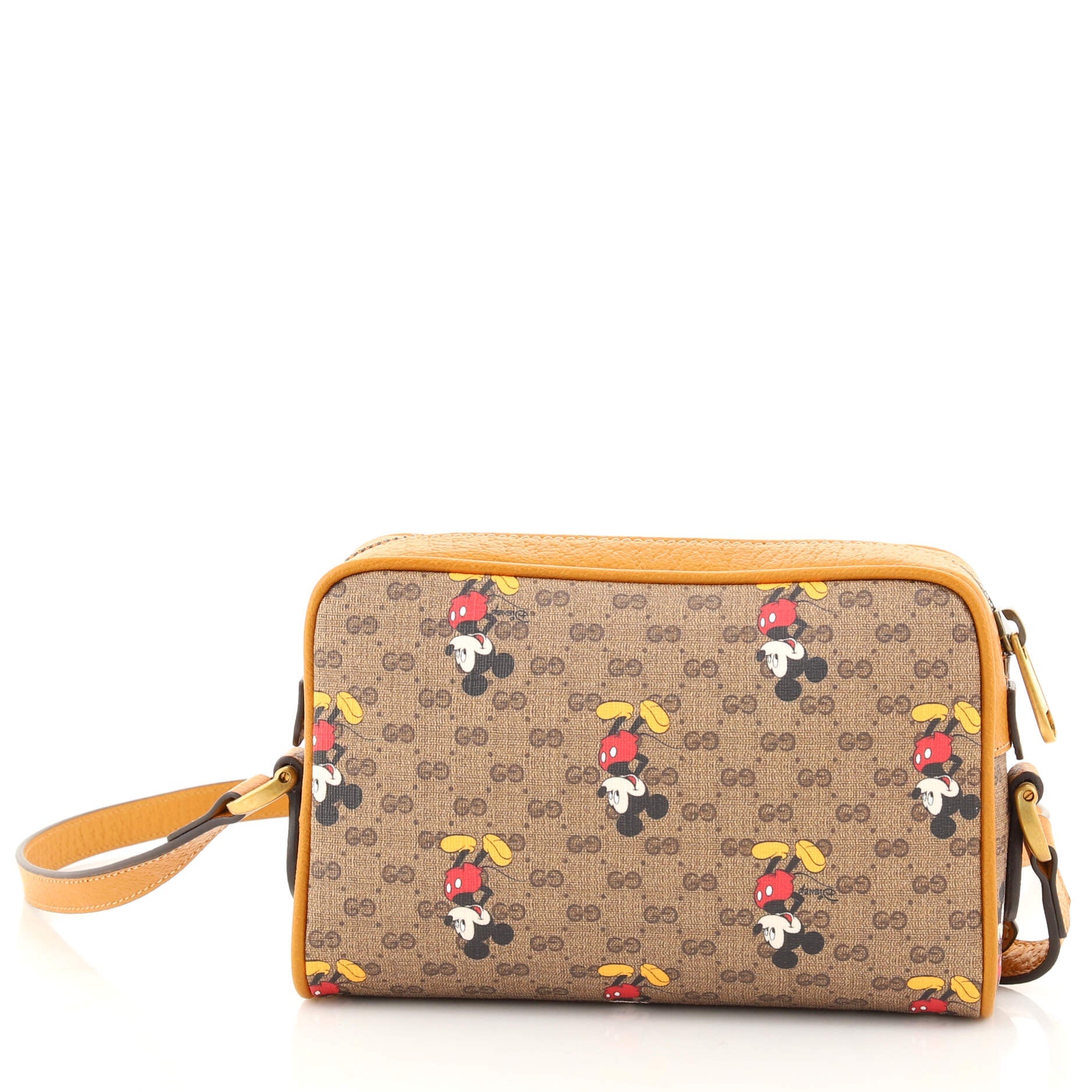 Disney Mickey Mouse Shoulder Bag Printed Mini GG Coated Canvas Mini