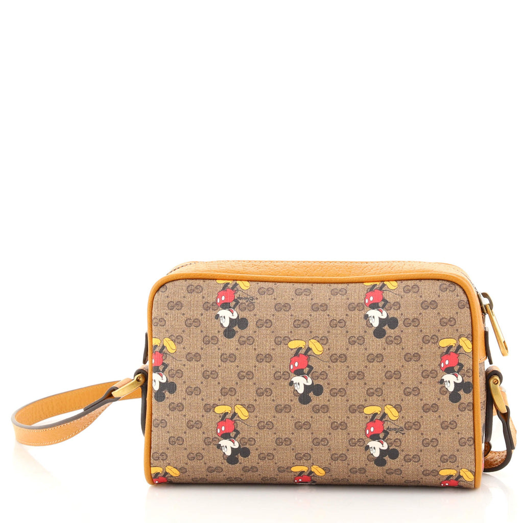 Disney Mickey Mouse Shoulder Bag Printed Mini GG Coated Canvas Mini