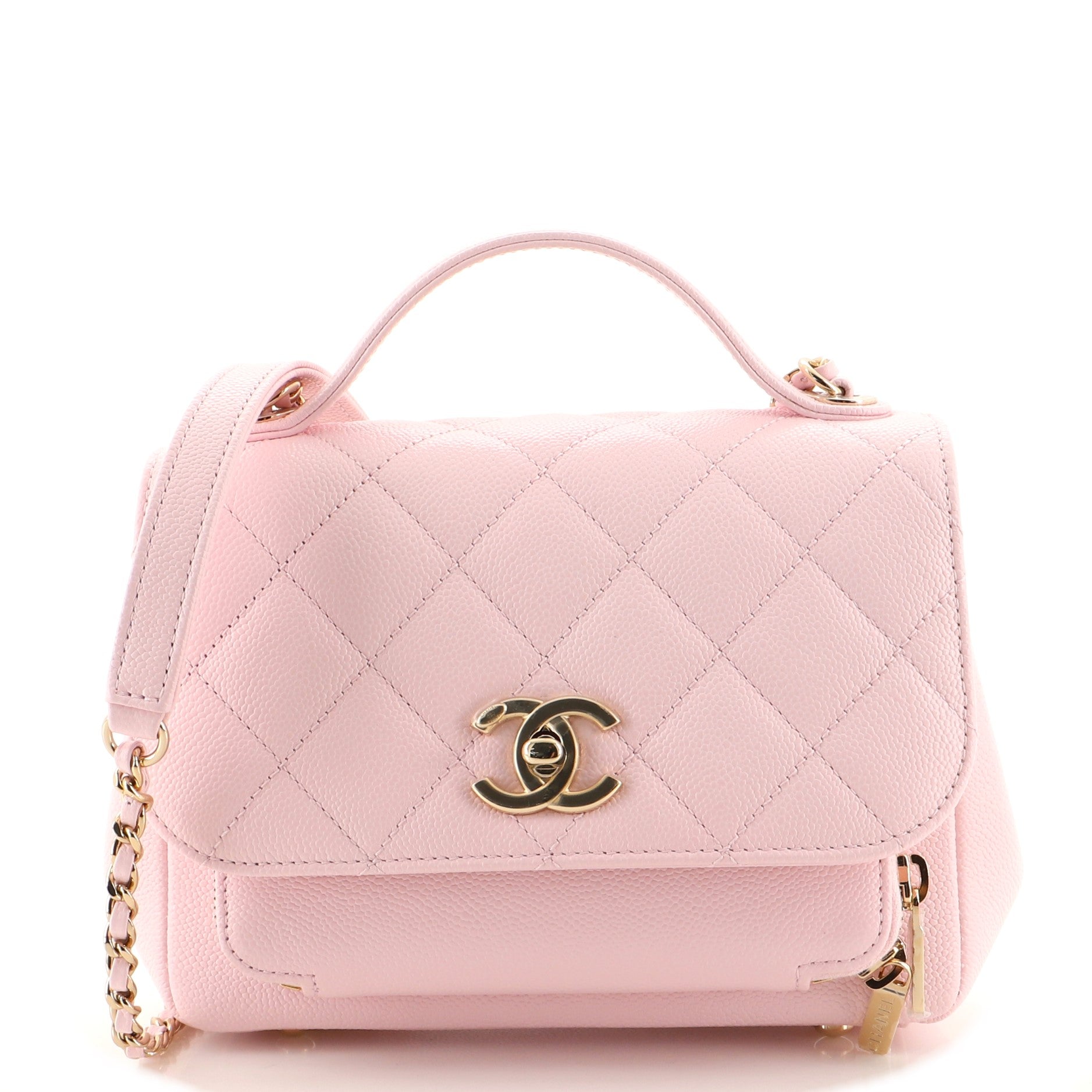 Business Affinity Flap Bag Quilted Caviar Mini