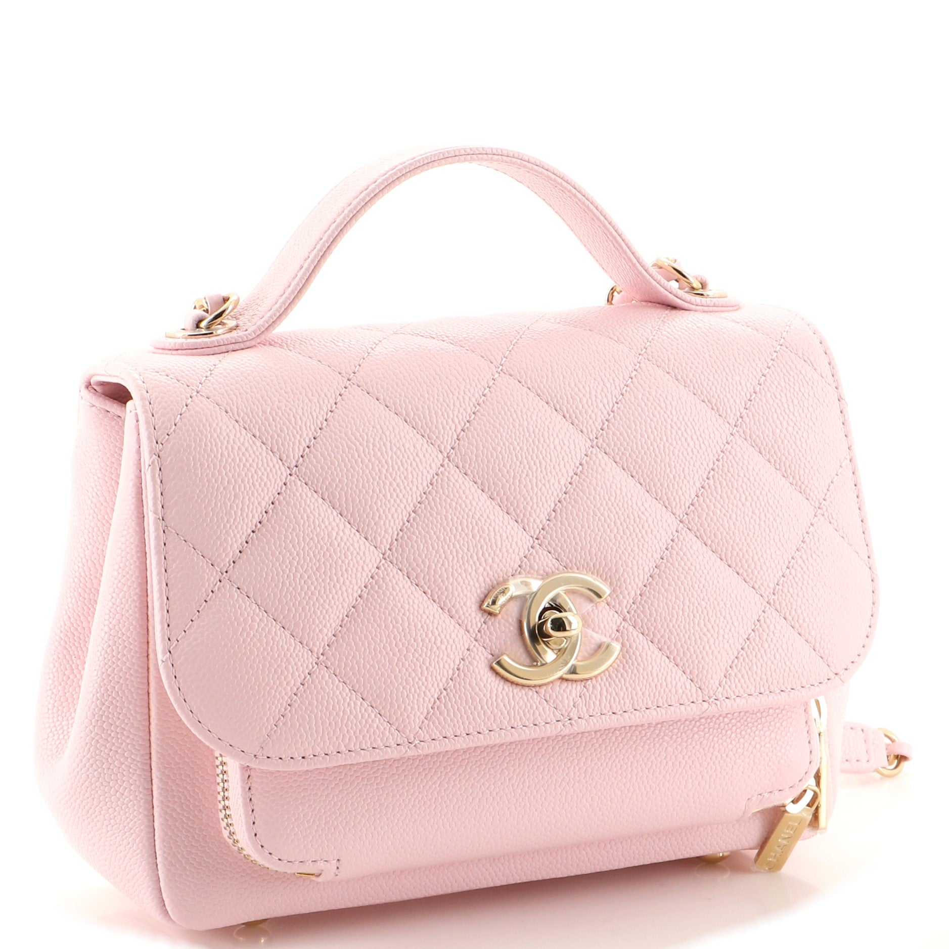 Business Affinity Flap Bag Quilted Caviar Mini