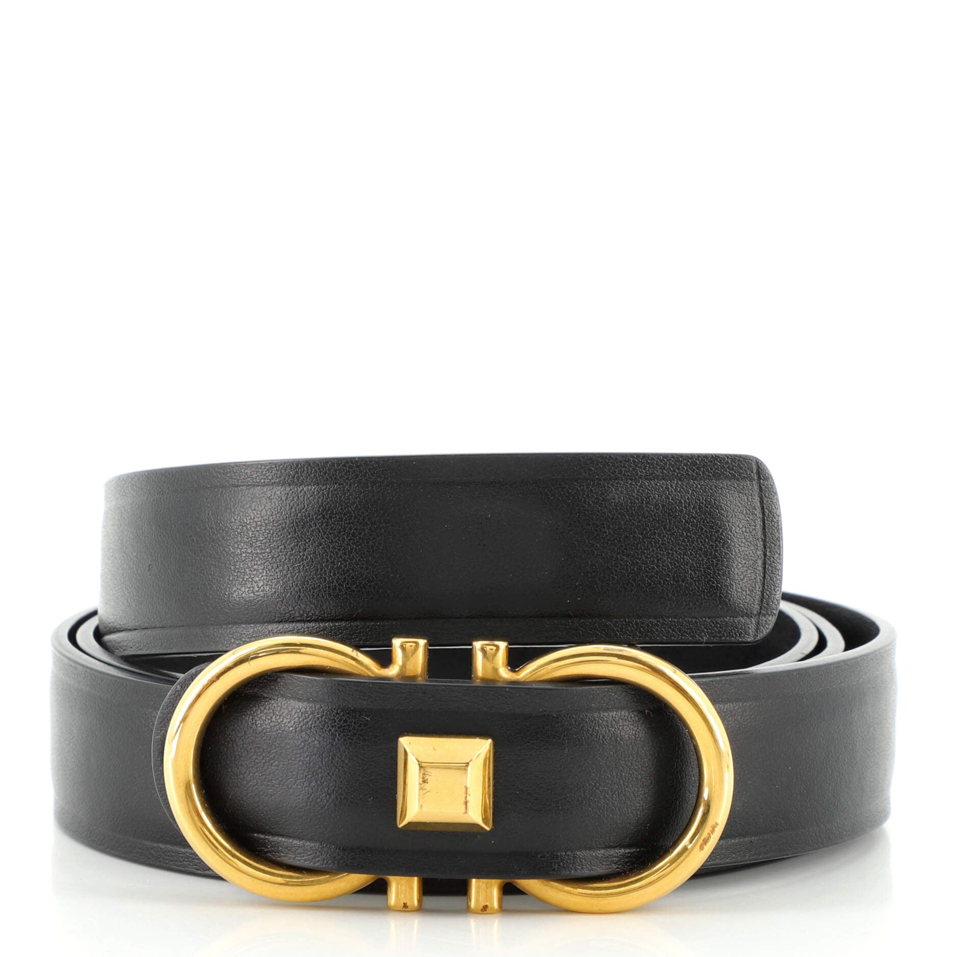 Studio Gancini Belt Leather Medium 90