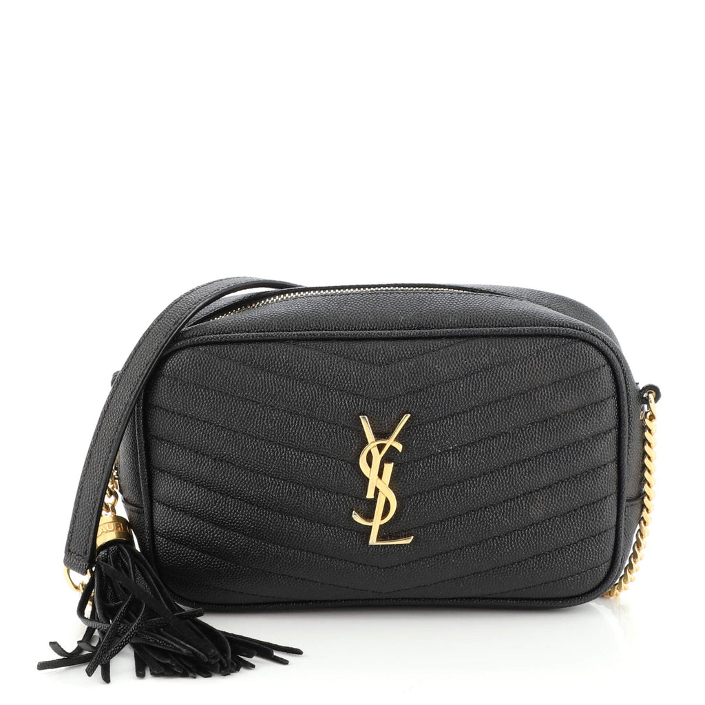 Lou Camera Bag Matelasse Chevron Leather Mini