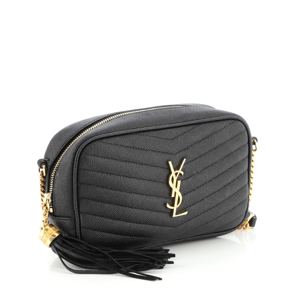 Lou Camera Bag Matelasse Chevron Leather Mini