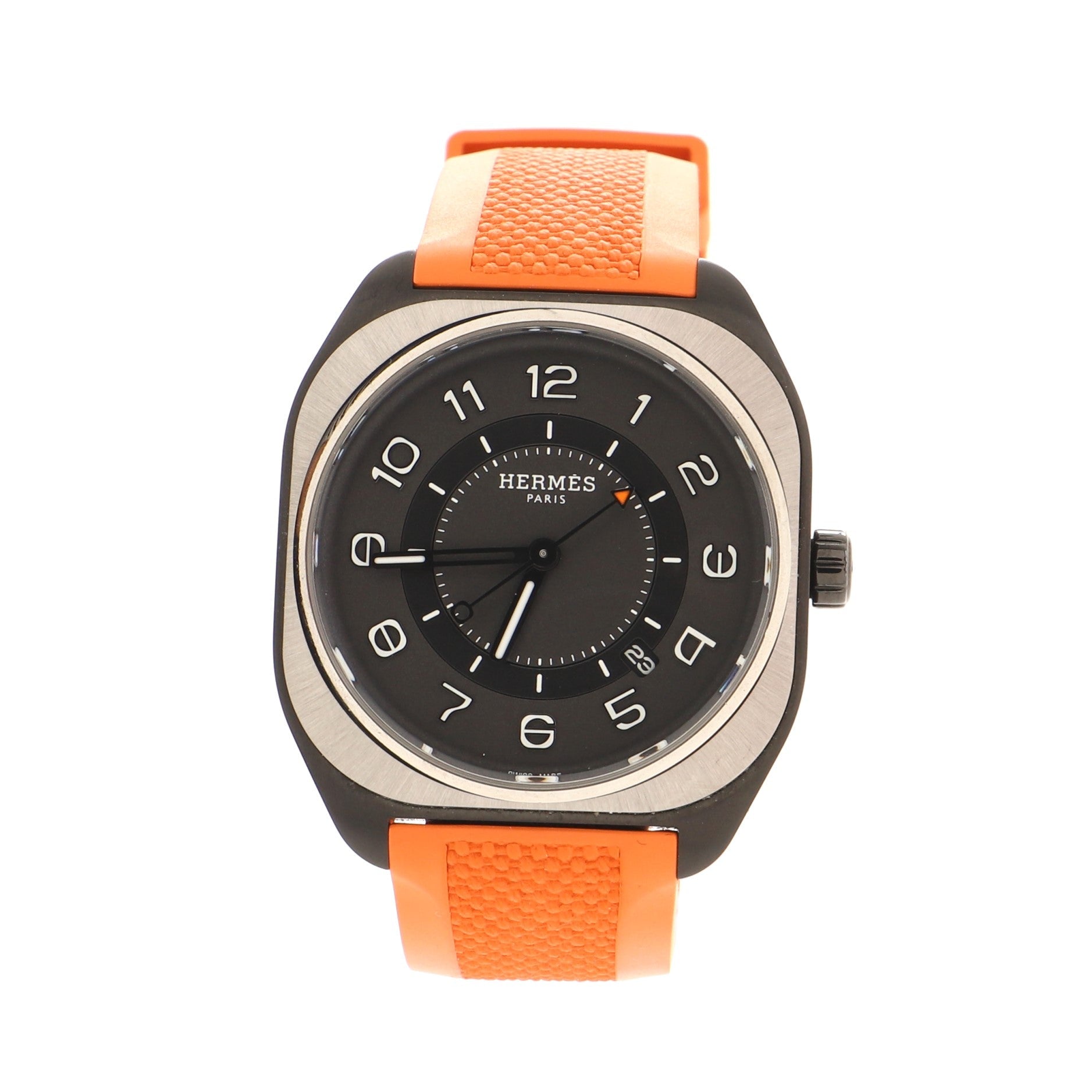 H08 Automatic Watch DLC Titanium and Rubber 39