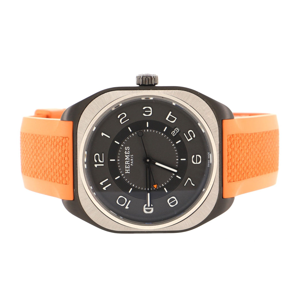 H08 Automatic Watch DLC Titanium and Rubber 39
