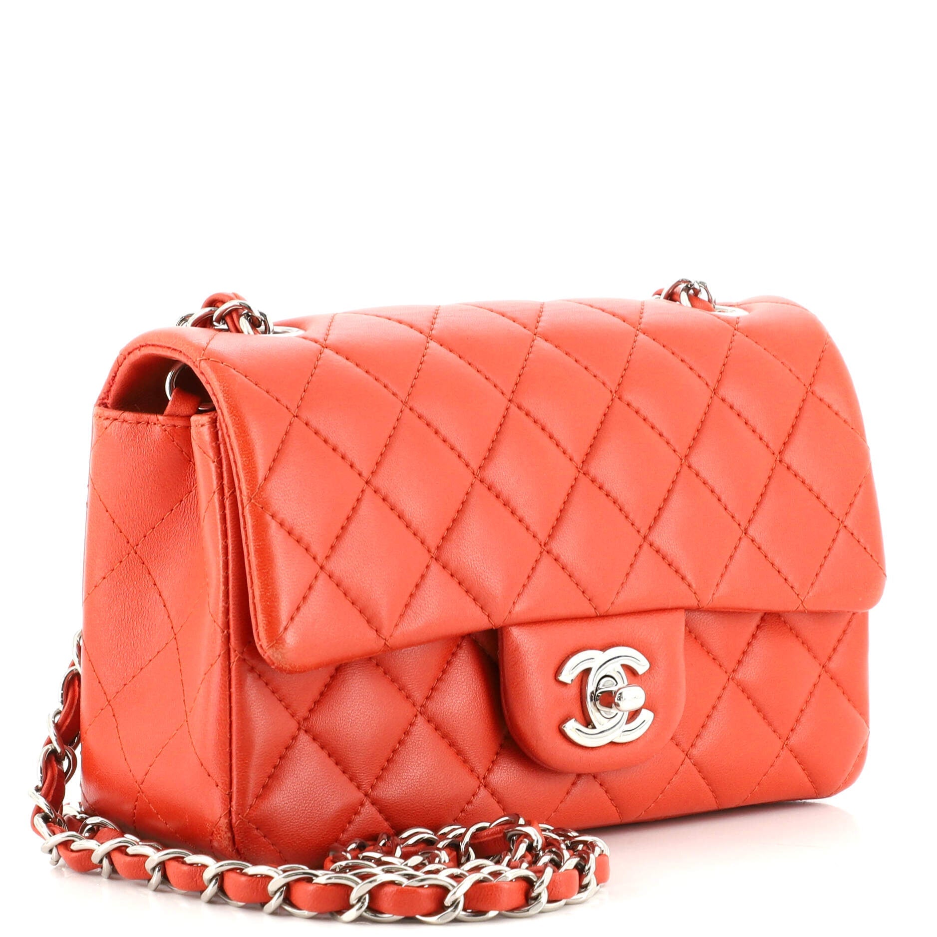 Classic Single Flap Bag Quilted Lambskin Mini