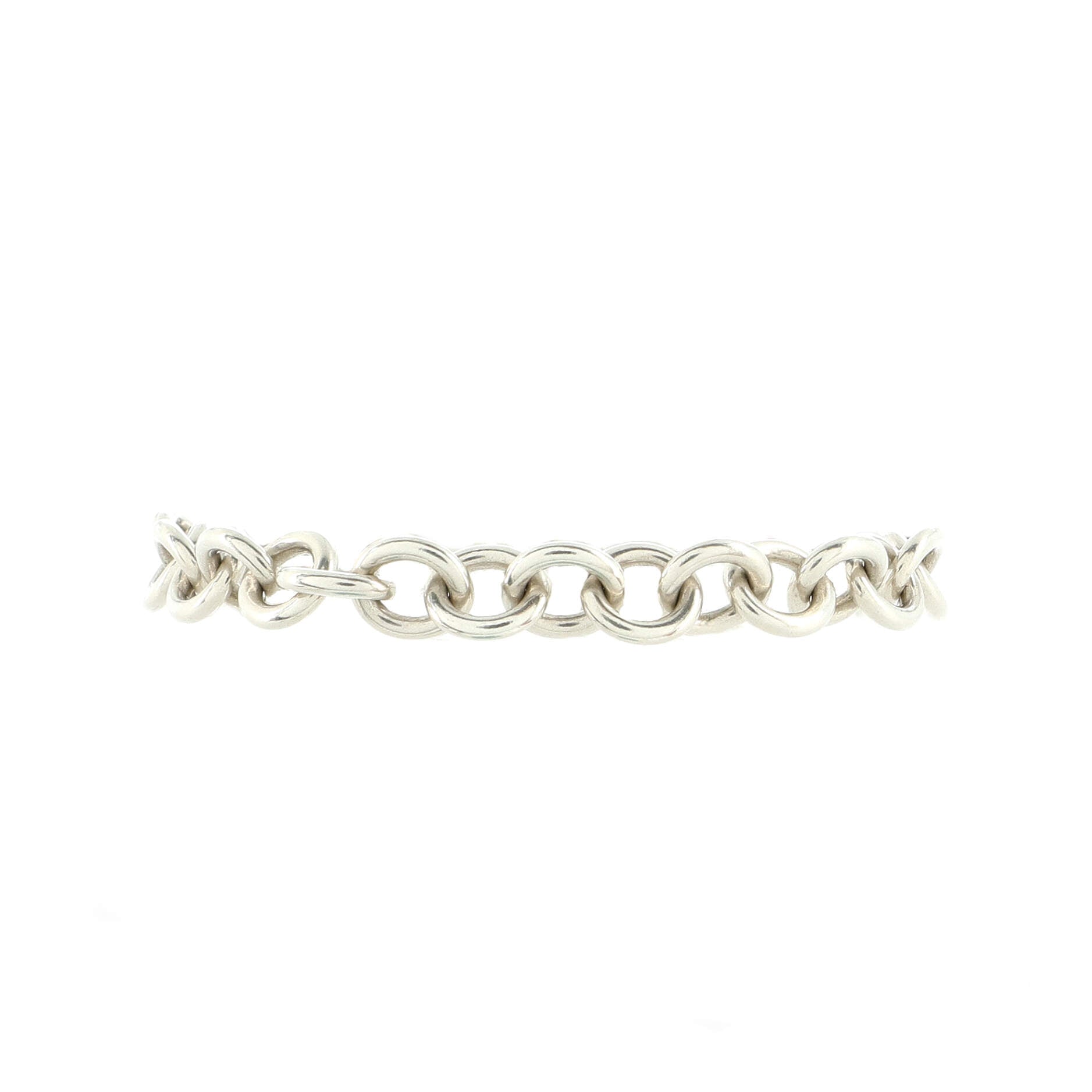 Heart Tag Bracelet Sterling Silver
