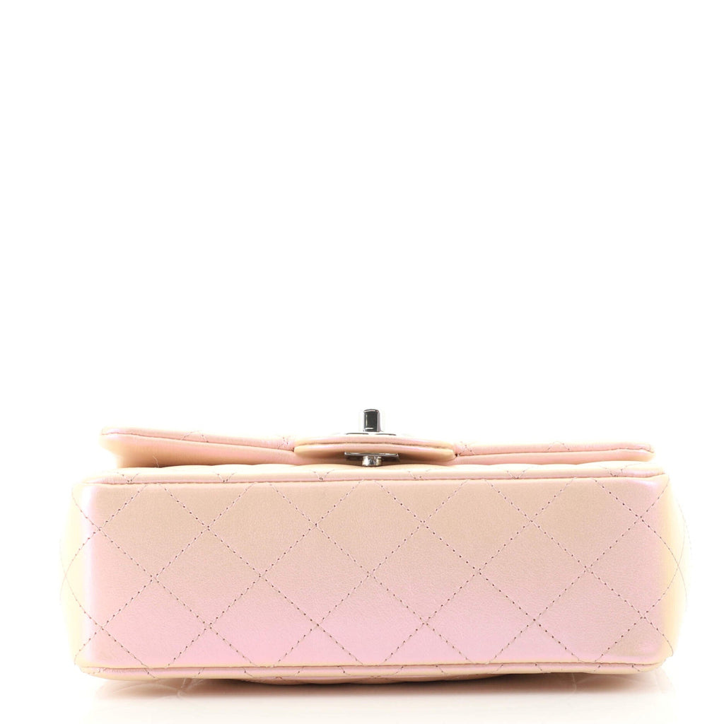 Classic Single Flap Bag Quilted Iridescent Calfskin Mini