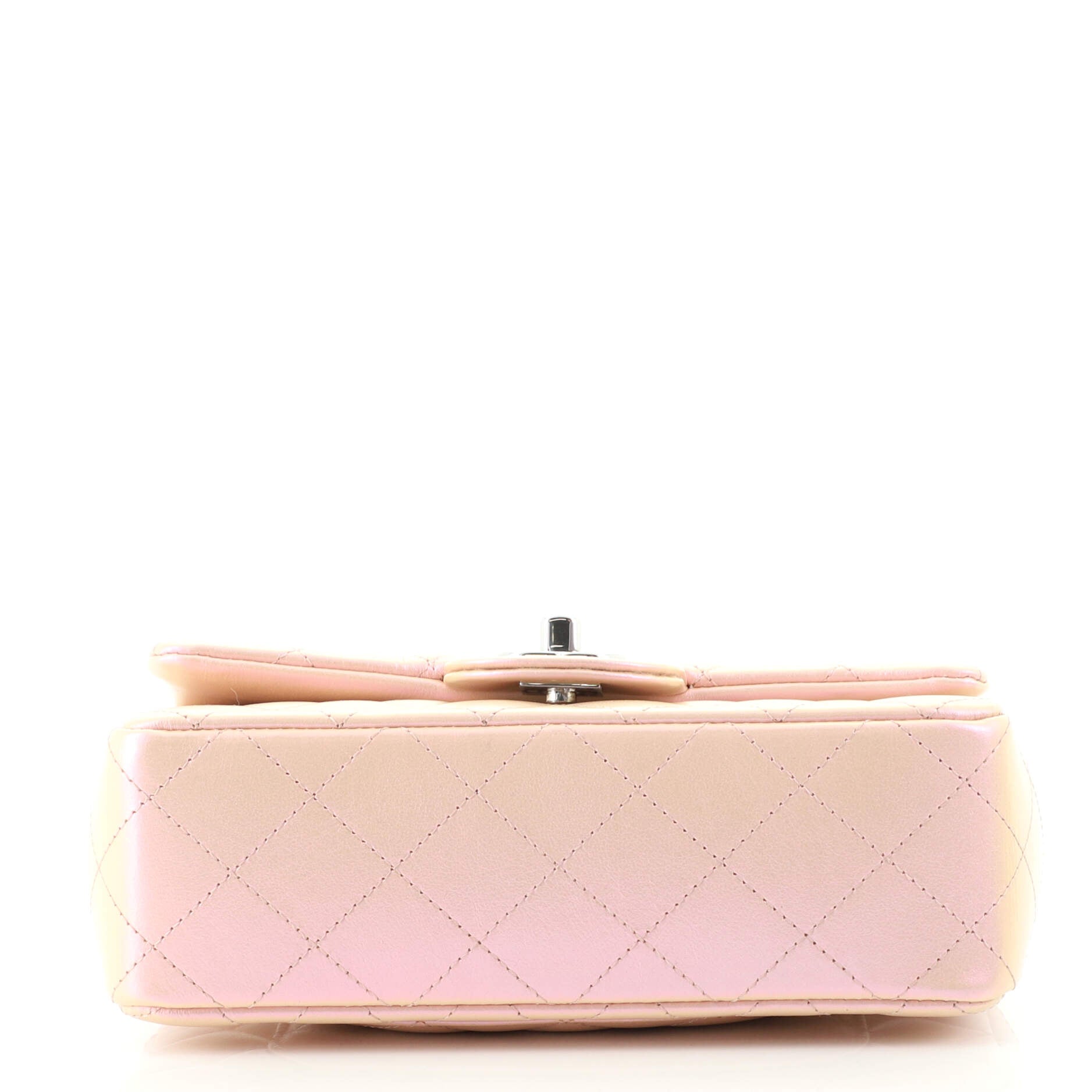 Classic Single Flap Bag Quilted Iridescent Calfskin Mini