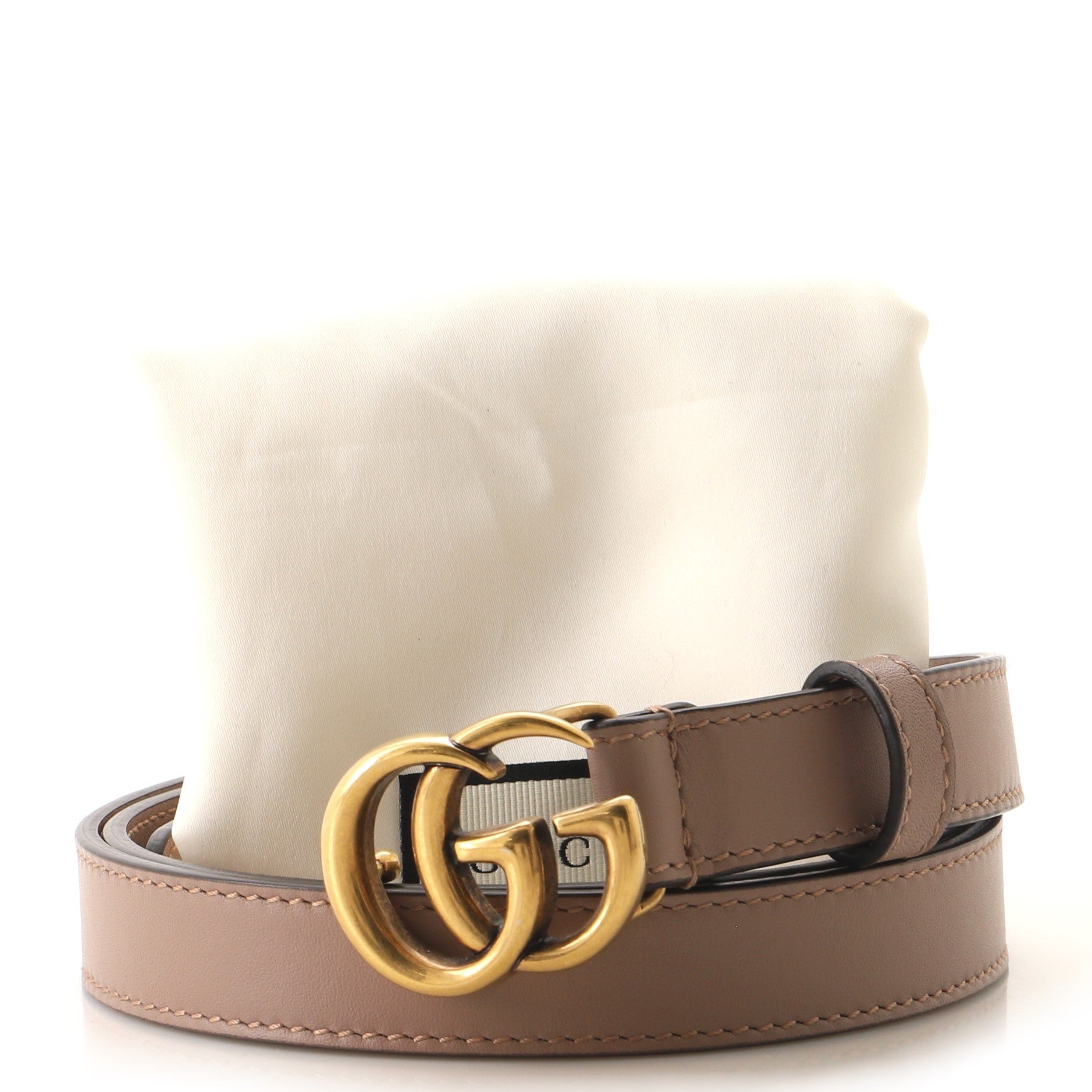 GG Marmont Belt Leather Thin 85