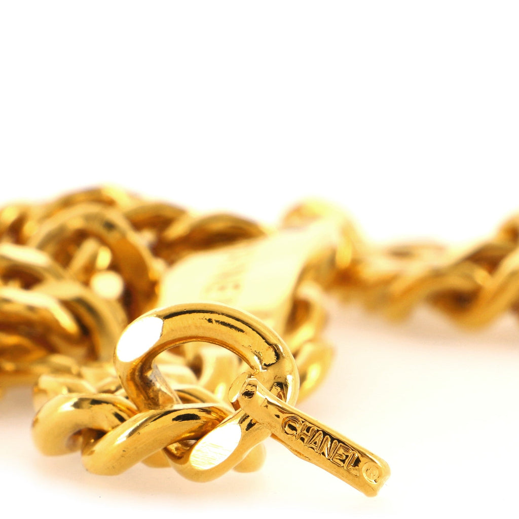 Vintage Medallion Chain Belt Metal 0