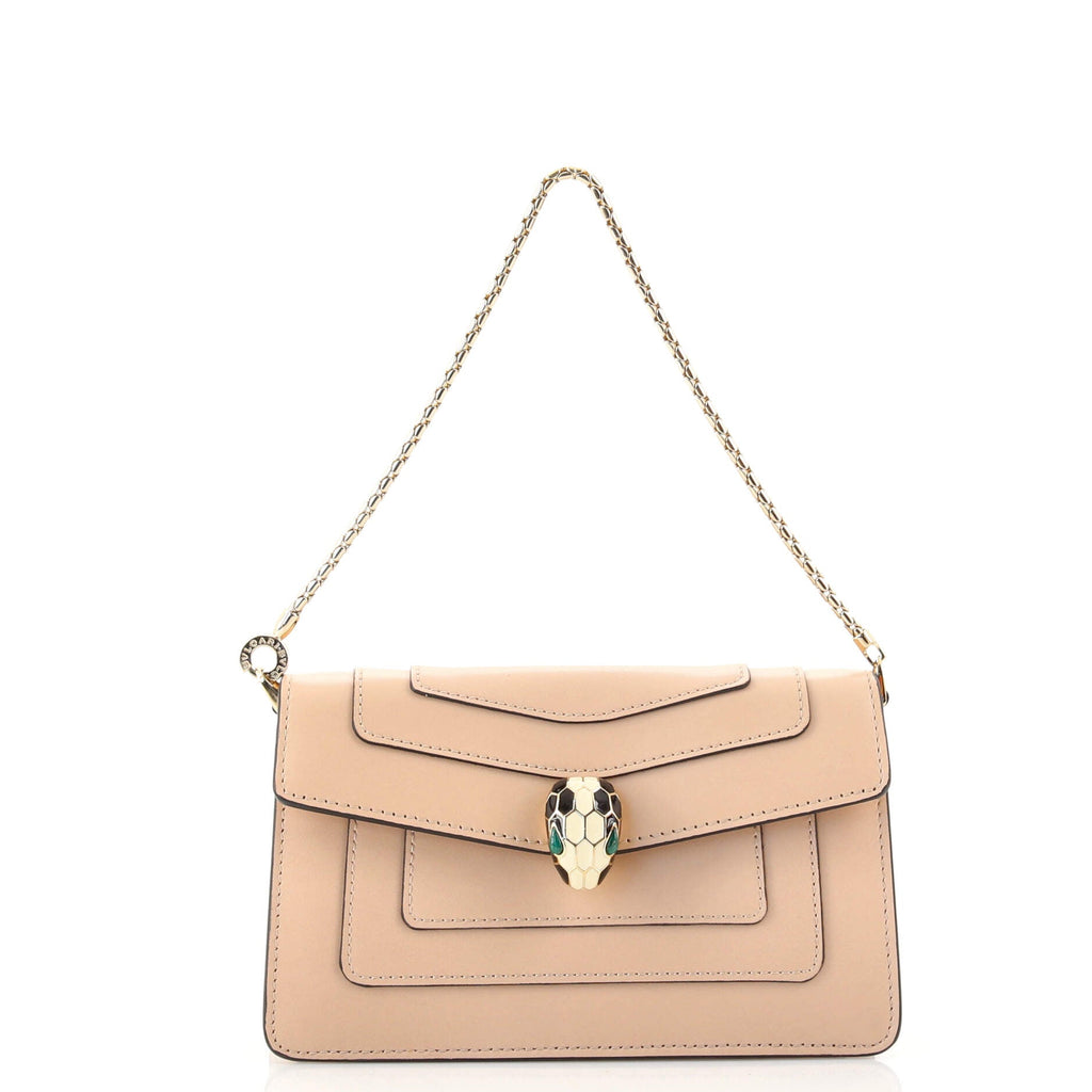 Serpenti Forever Chain Clutch Leather Mini