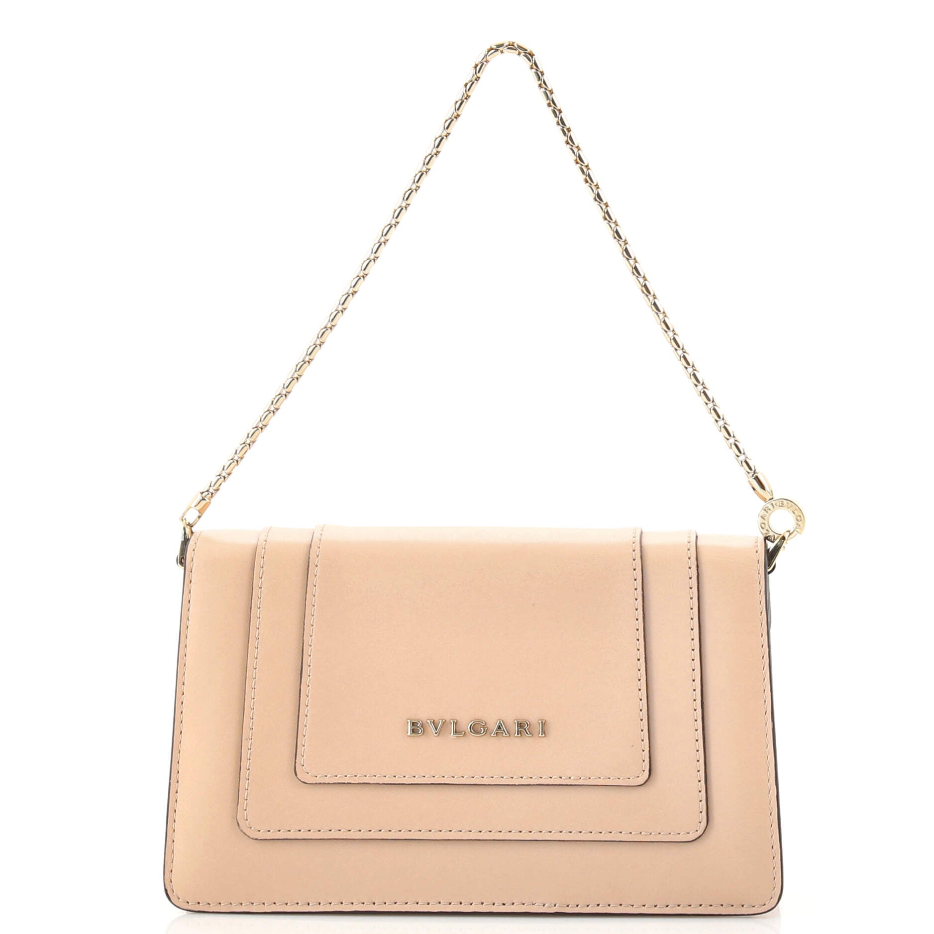 Serpenti Forever Chain Clutch Leather Mini