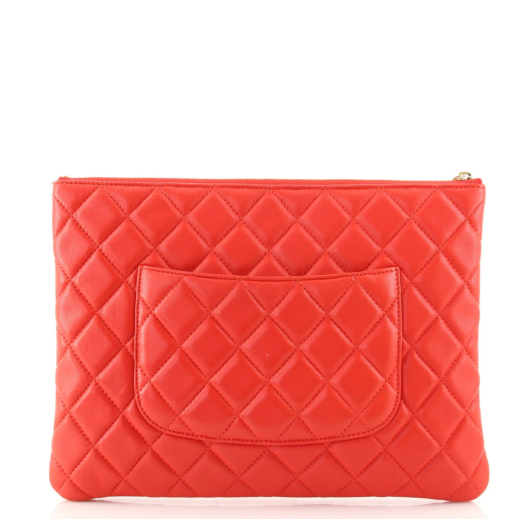 O Case Clutch Quilted Lambskin Medium