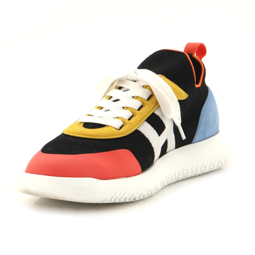 Women's Crew Sneakers Knit and Suede