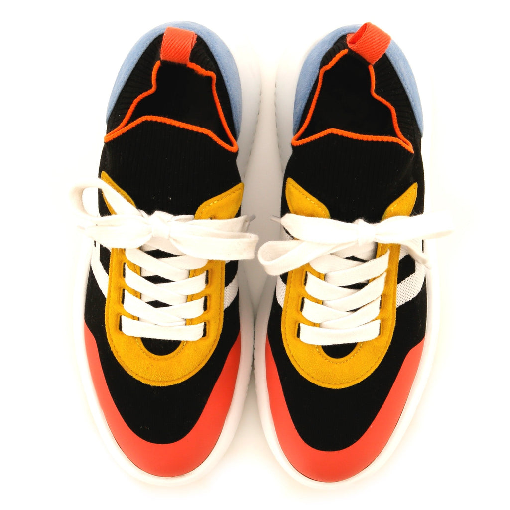 Women's Crew Sneakers Knit and Suede