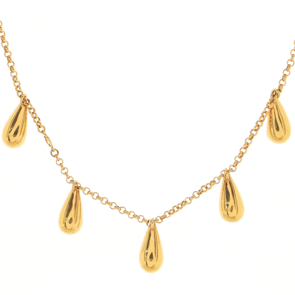 Pearlygram Supple Necklace Metal with Faux Pearls