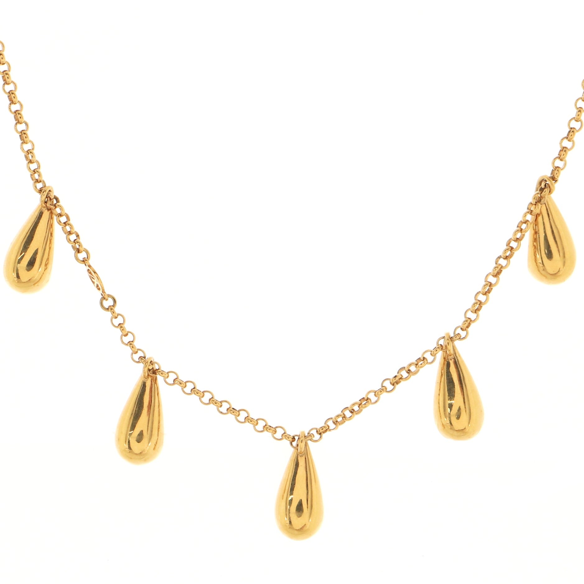 Pearlygram Supple Necklace Metal with Faux Pearls