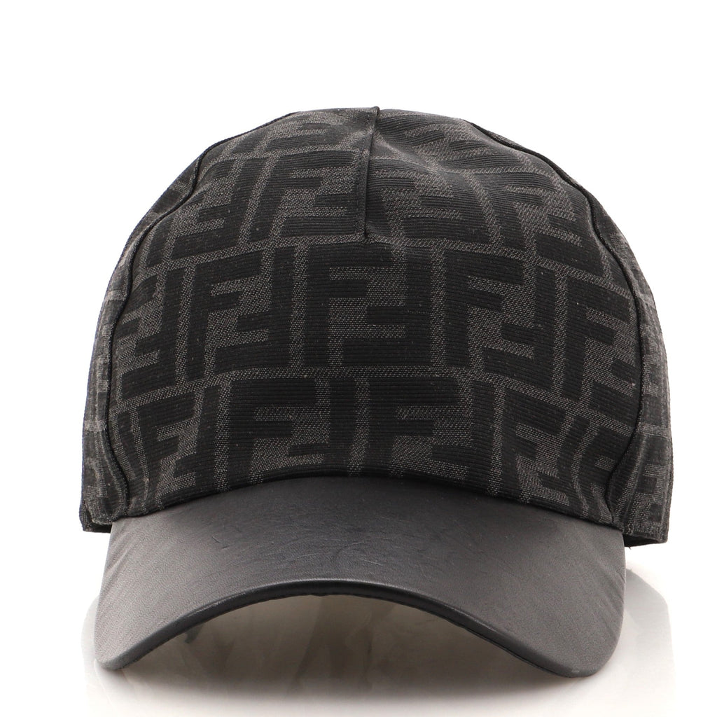 Logo Reversible Baseball Cap Zucca Canvas with Leather