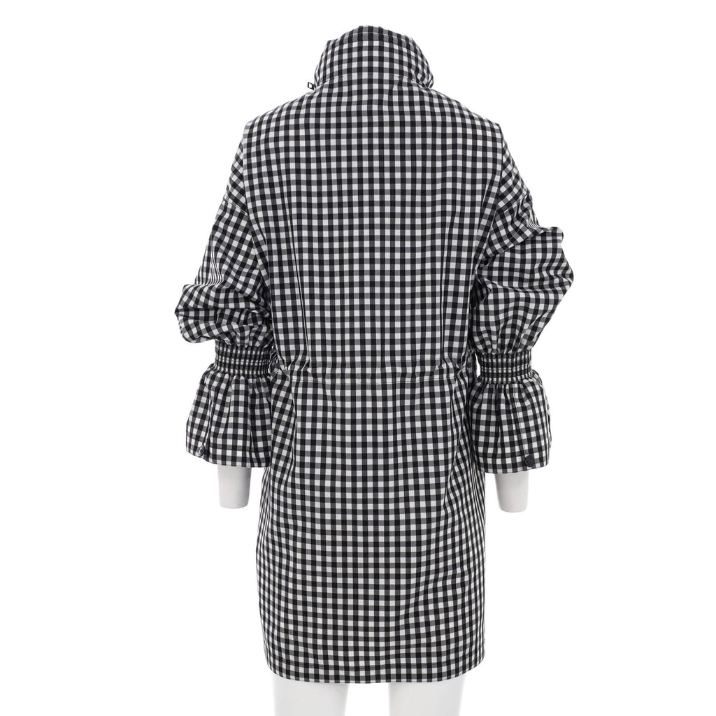 Women's Neston Gingham Check Flare Cuff Raincoat Jacket Polyester