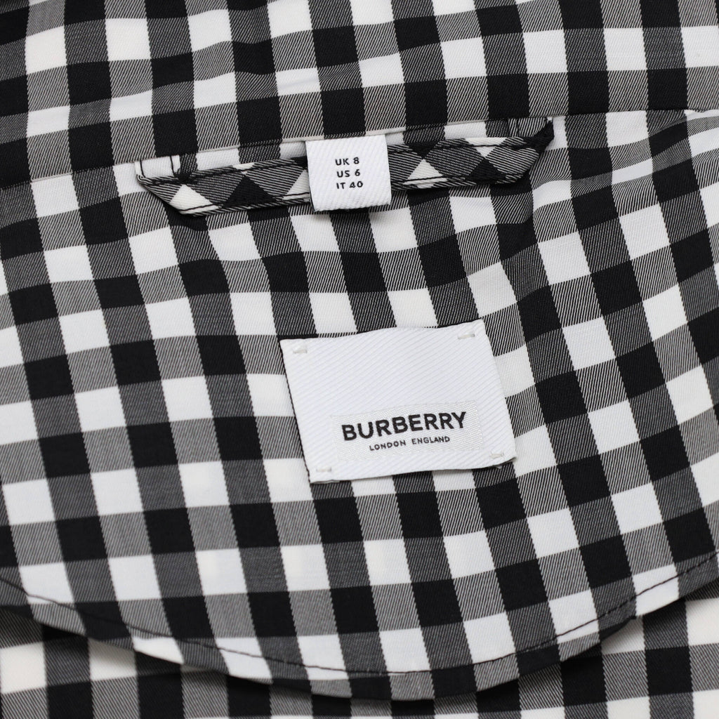 Women's Neston Gingham Check Flare Cuff Raincoat Jacket Polyester