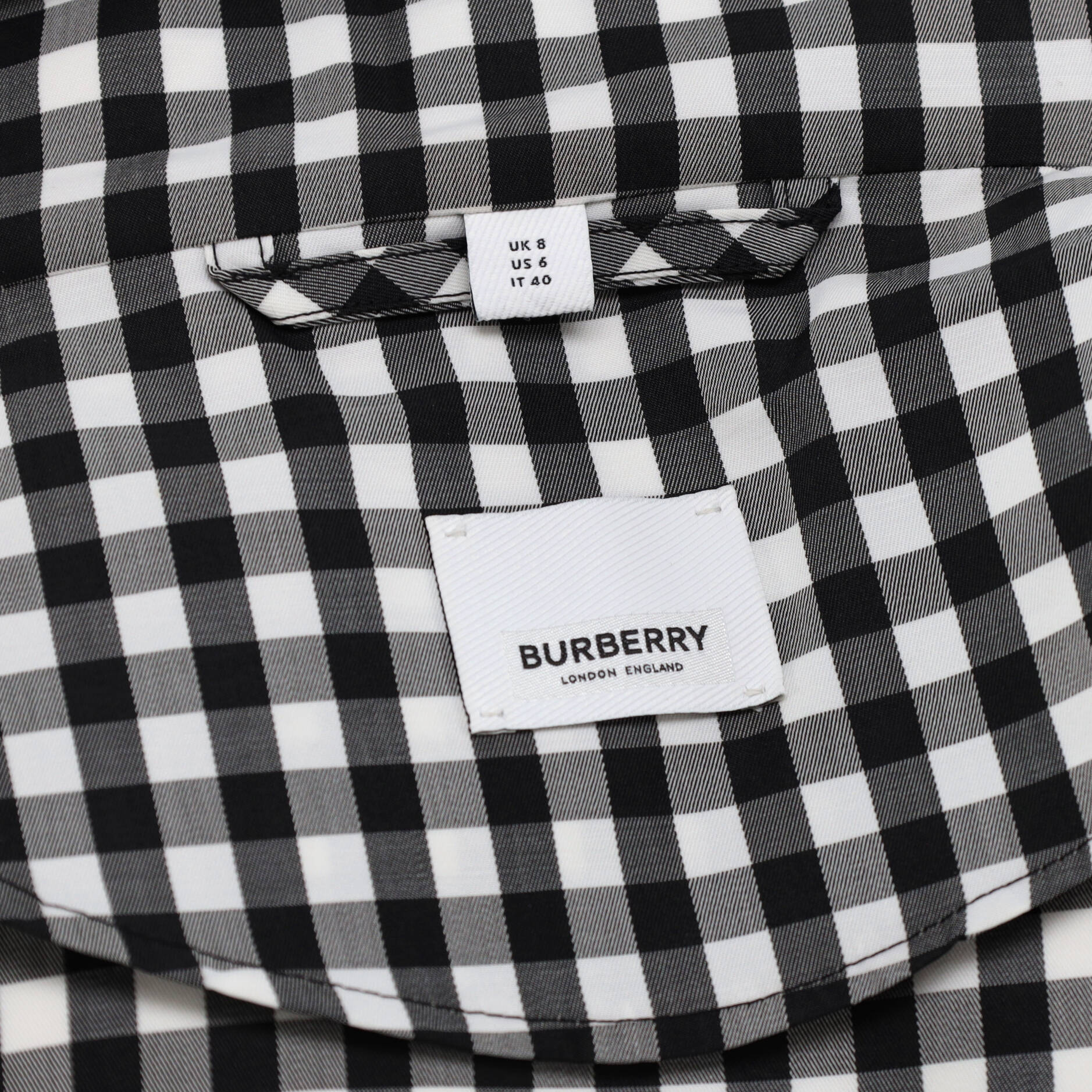 Women's Neston Gingham Check Flare Cuff Raincoat Jacket Polyester