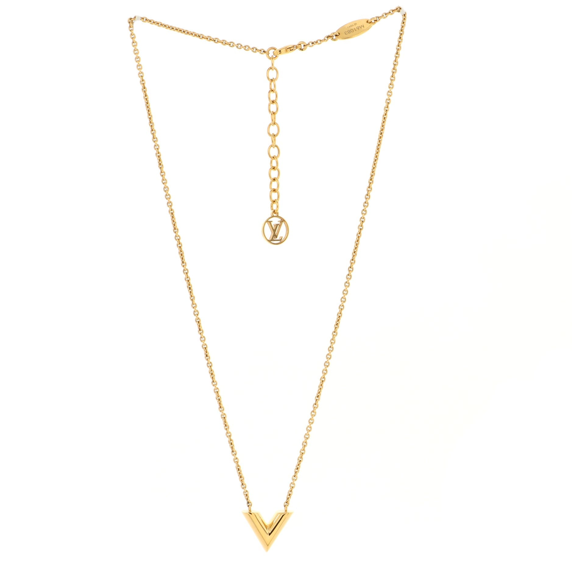 Essential V Necklace Metal