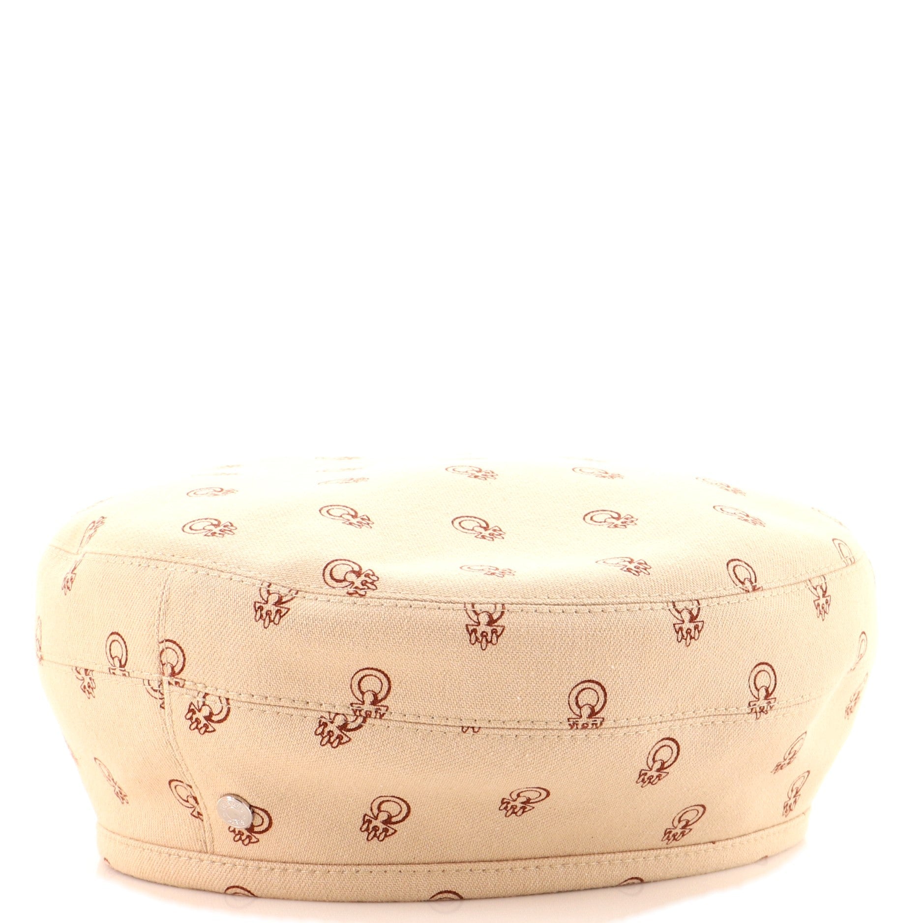 Saint Honore Cliquetis Beret Hat Printed Denim XXL
