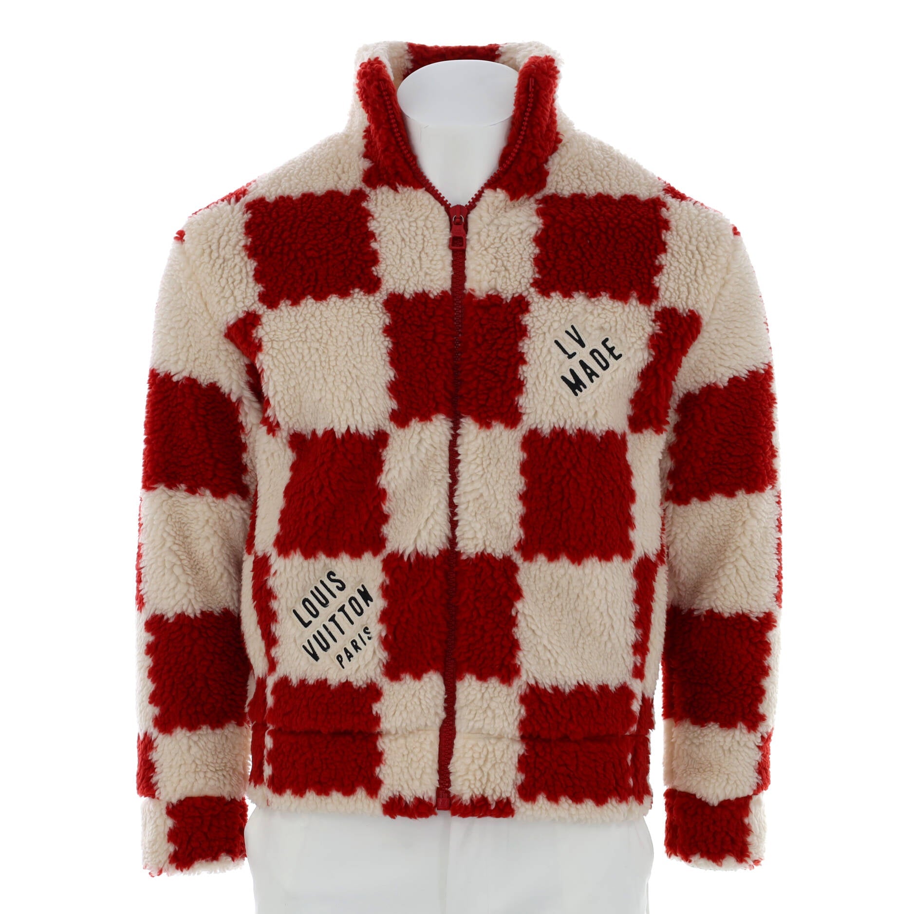 Men's Nigo Blouson Damier Polyester Fleece