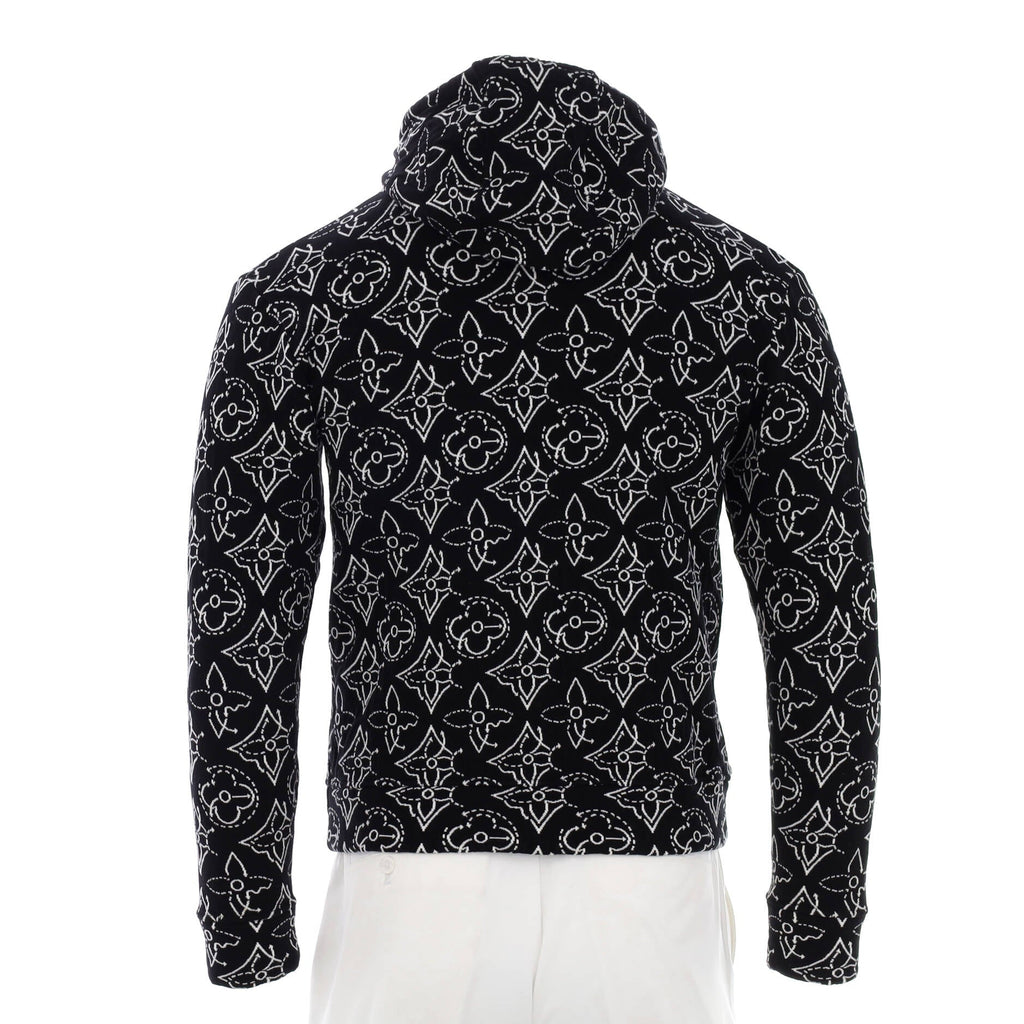 Men's LV x NBA Strategic Flower Hoodie Quilted Cotton Blend