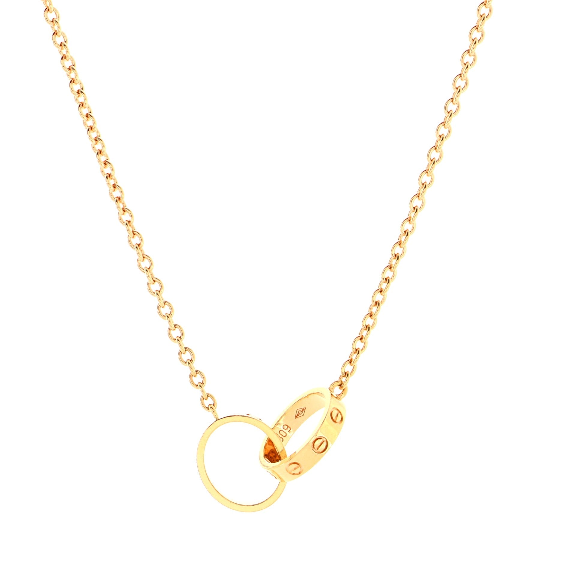 Love Interlocking Necklace 18K Rose Gold