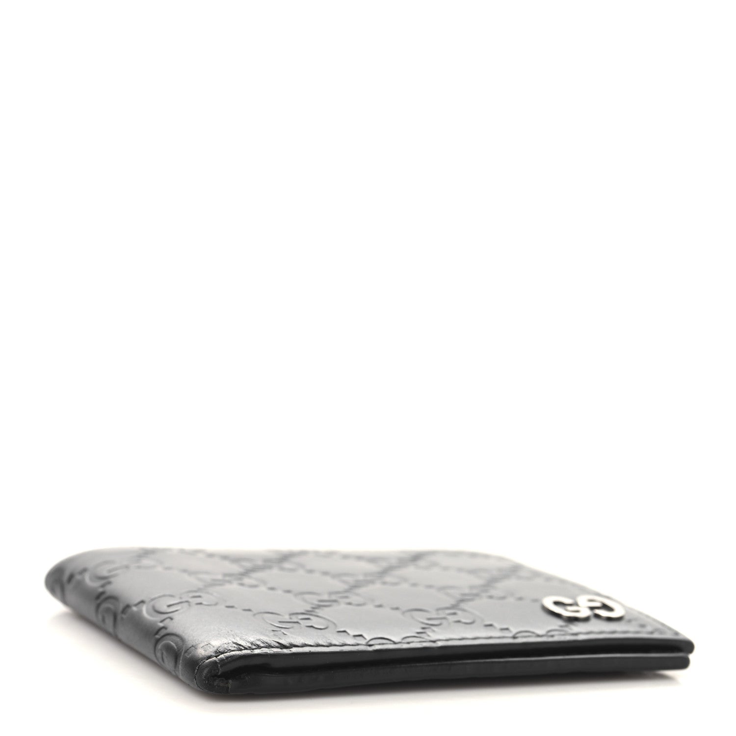Guccissima Signature Dorian Bi-Fold Wallet Black