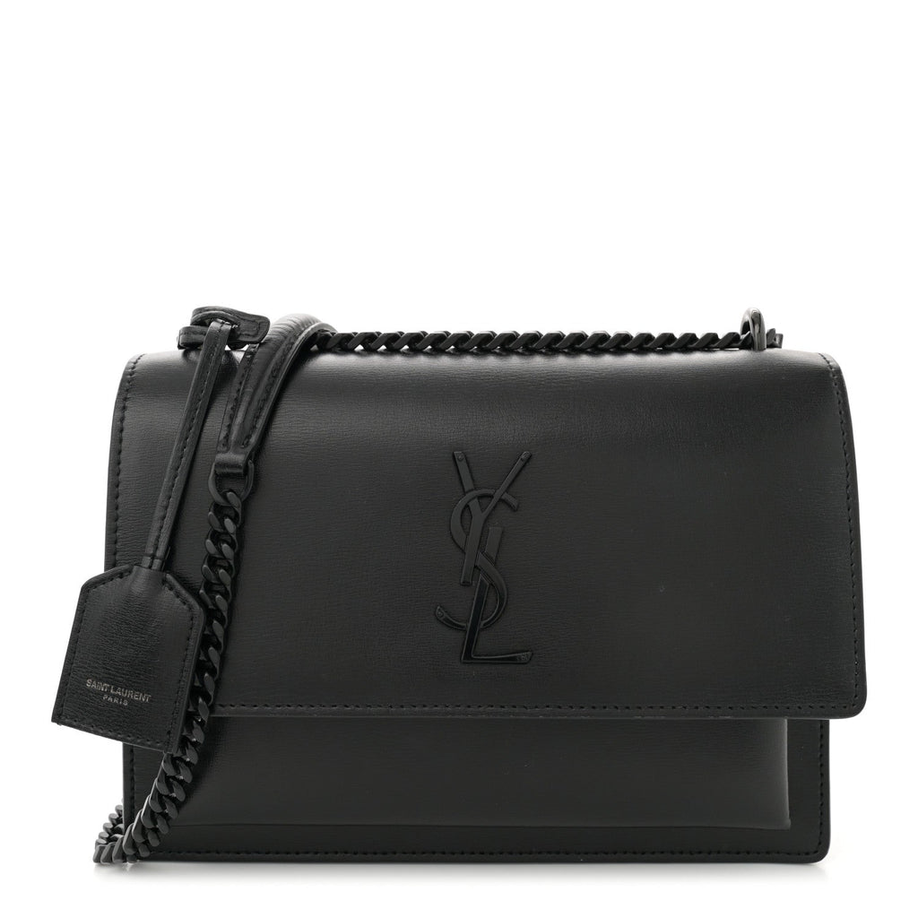 Calfskin Medium Monogram Monochrome Sunset Black