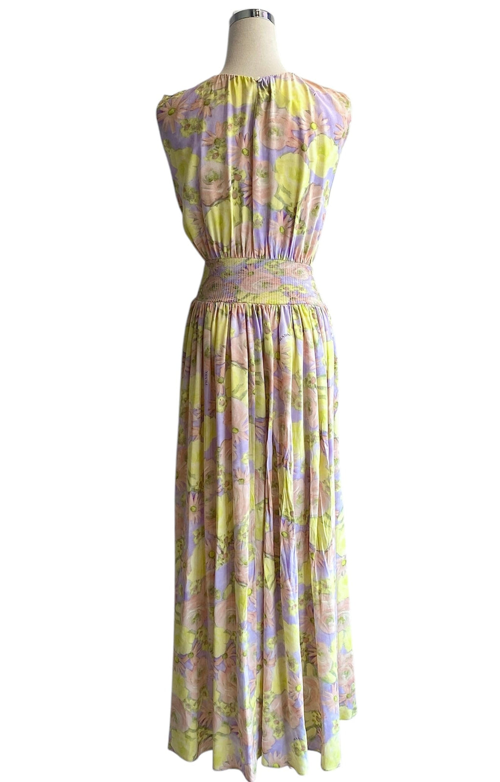 Prada Pastel Floral Silk Dress - 38