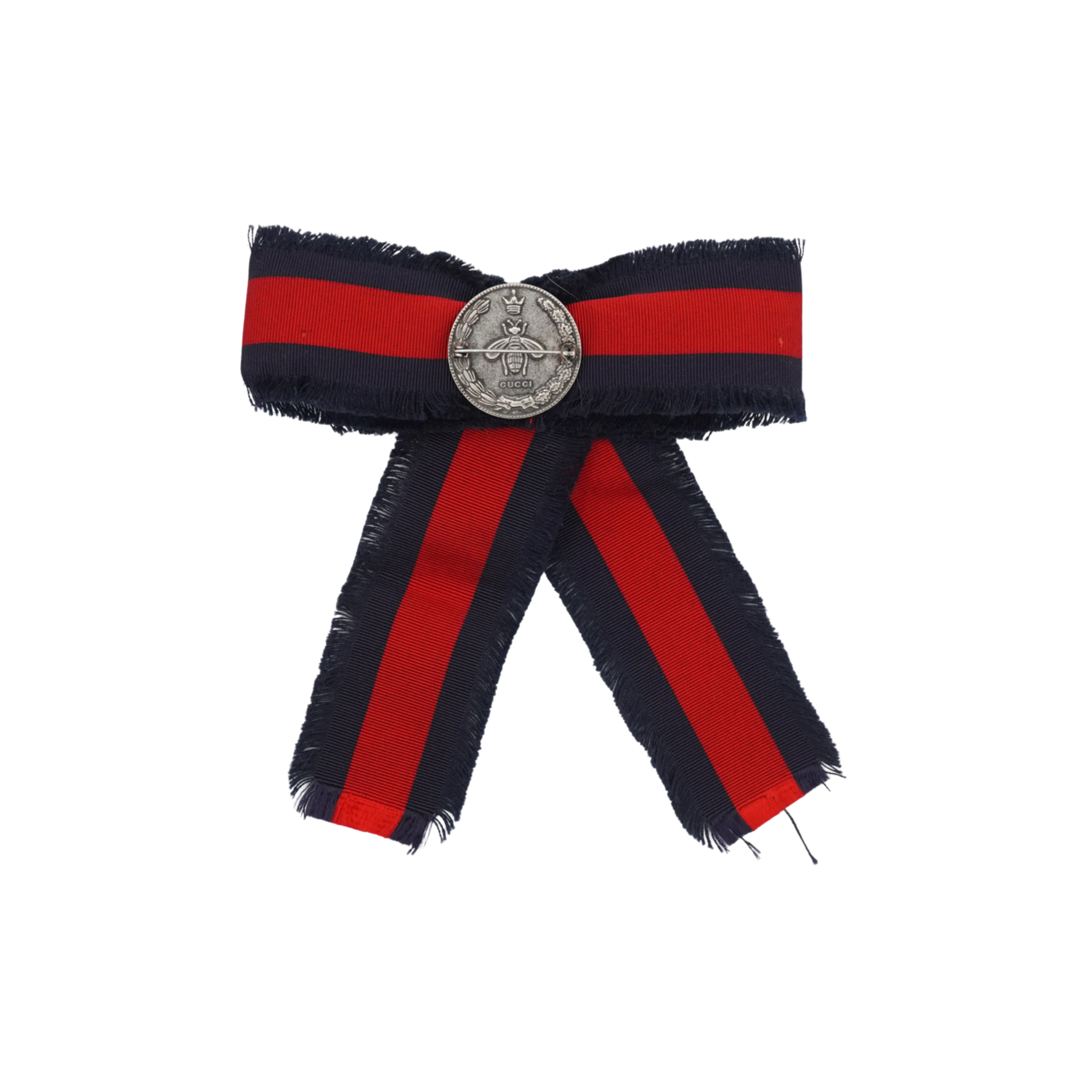 Gucci Web Grosgrain Bow Brooch