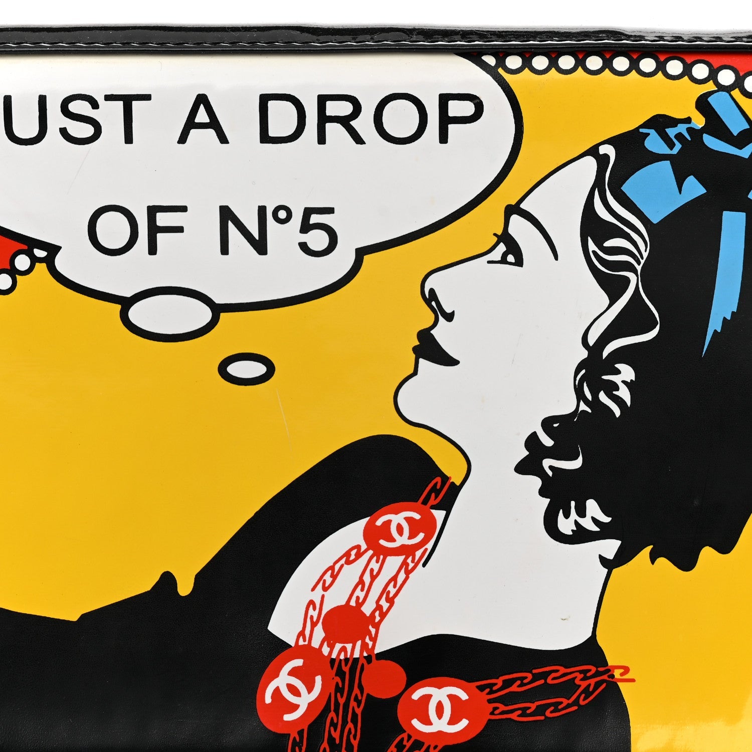 Patent Just a Drop of N°5 Comic Coco Clutch